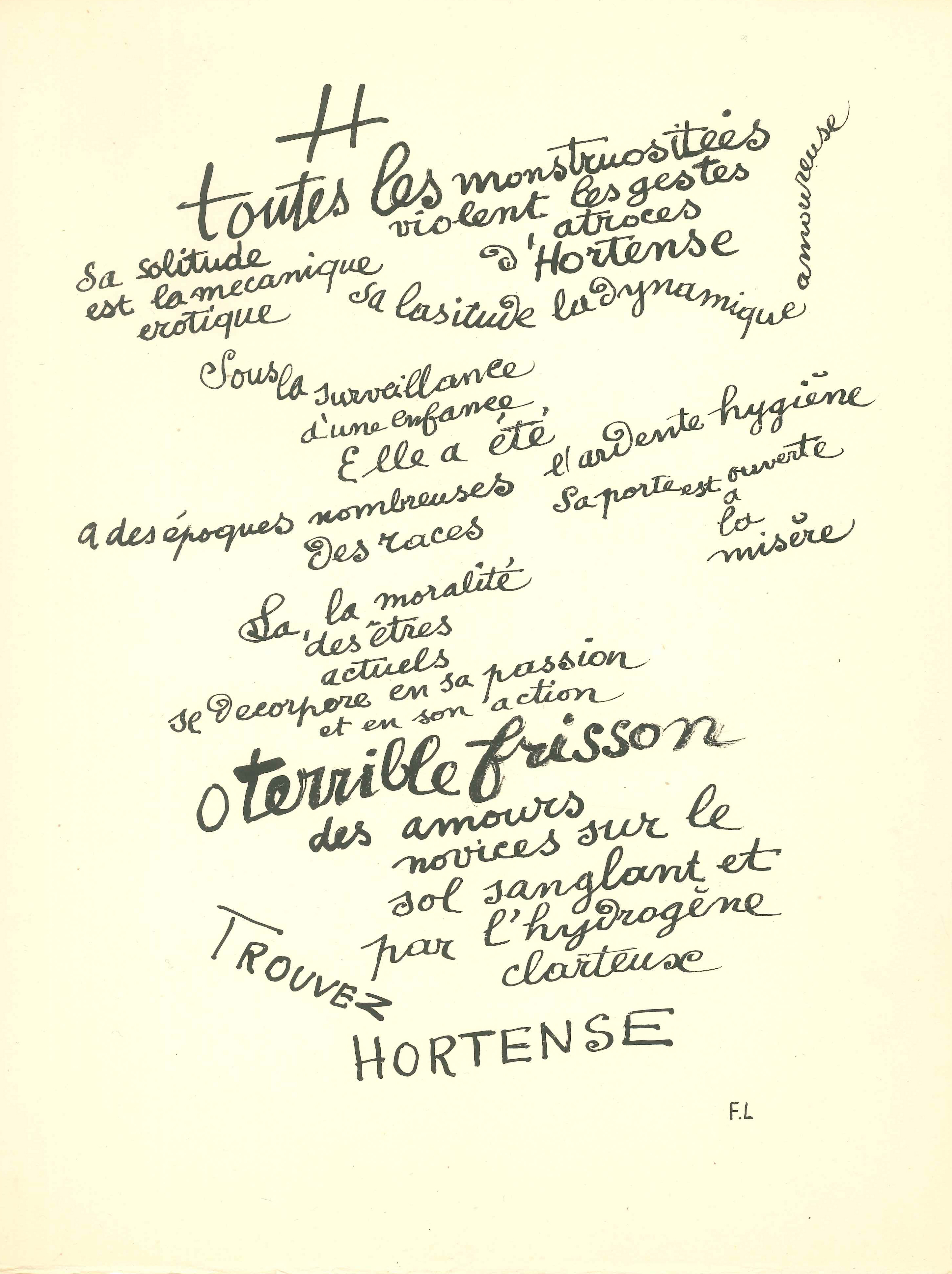 Fernand Léger (1881-1955)  - Arthur Rimbaud (1854-1891)
