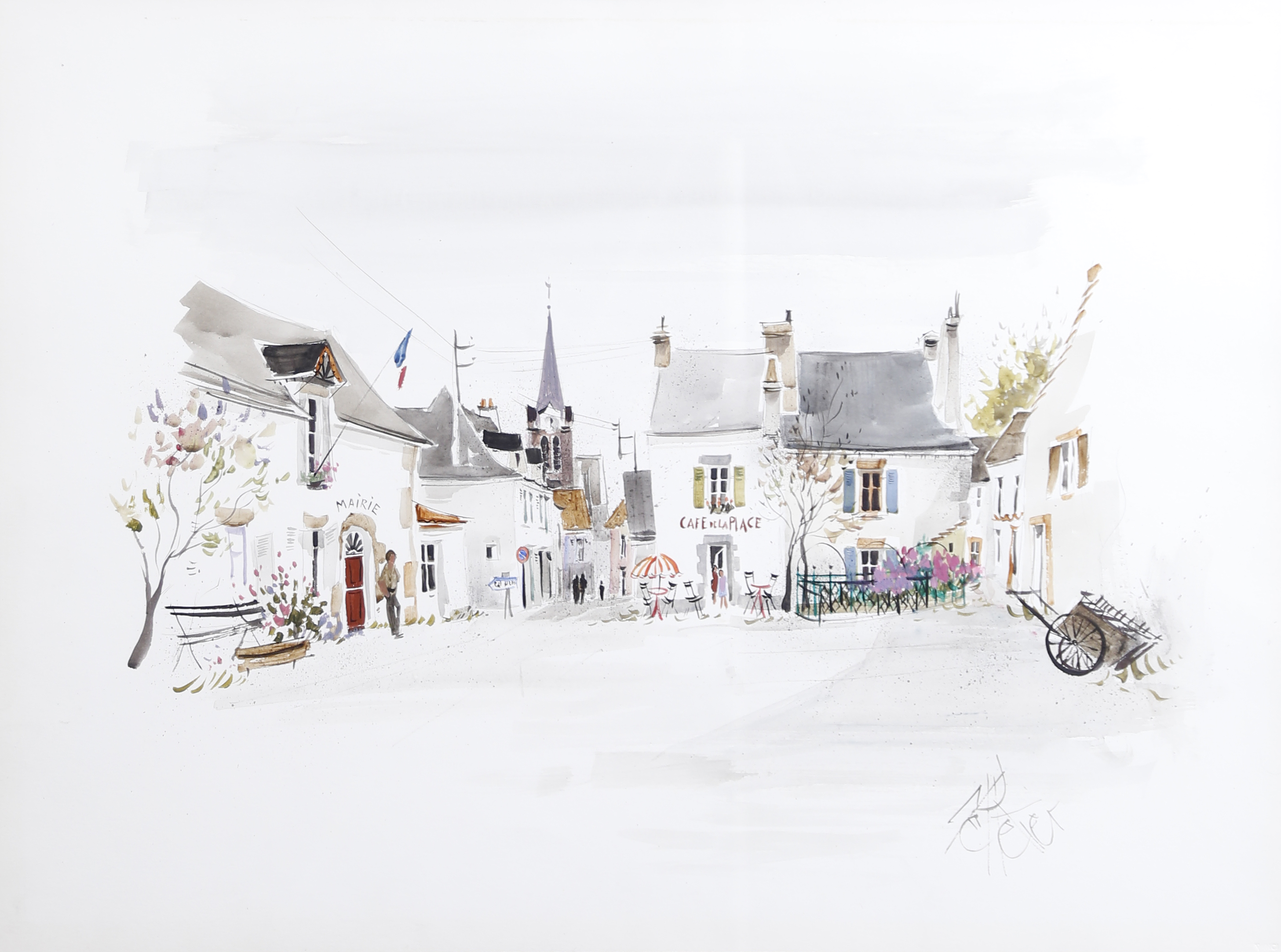 Michel Pelletier (né en 1943) Village...