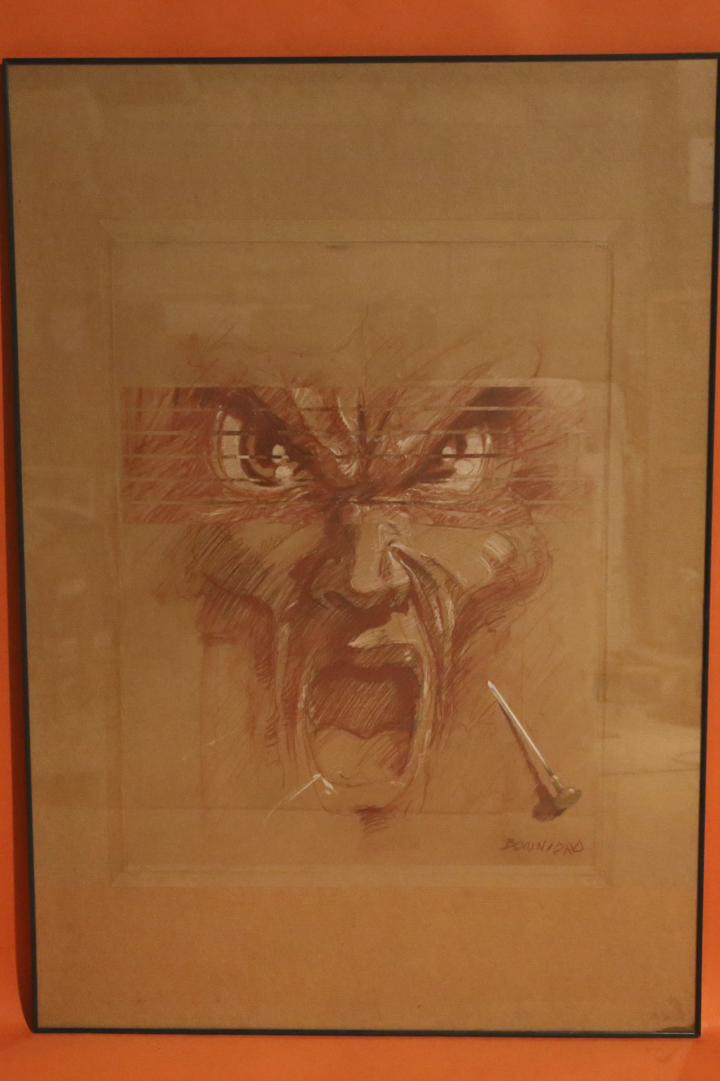 Didier Bonniord Lot de deux dessins représentant...