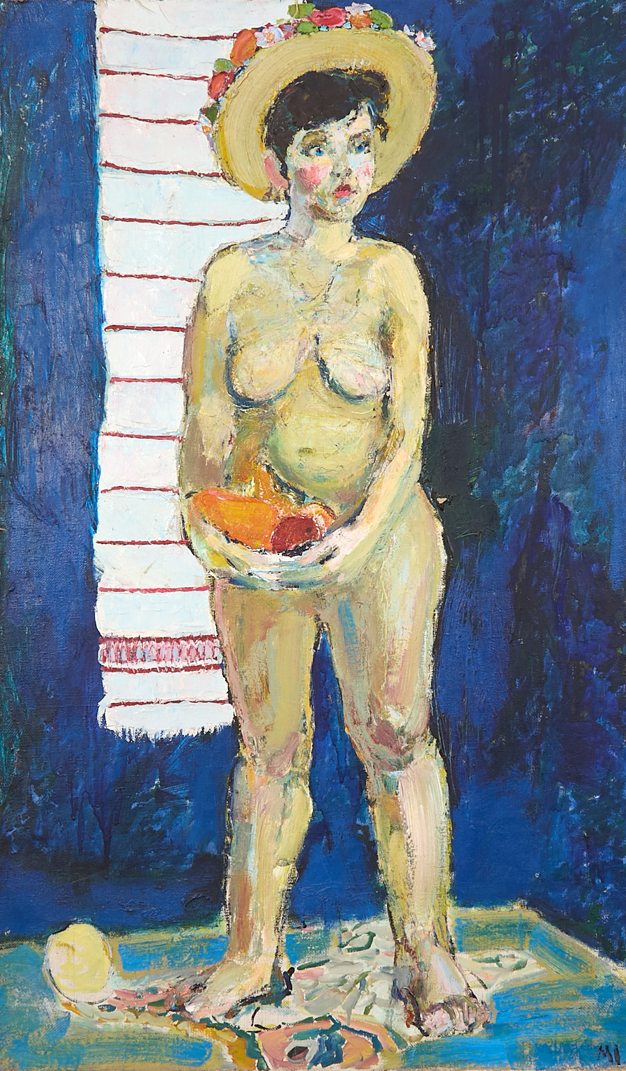 Jeune femme au chapeau