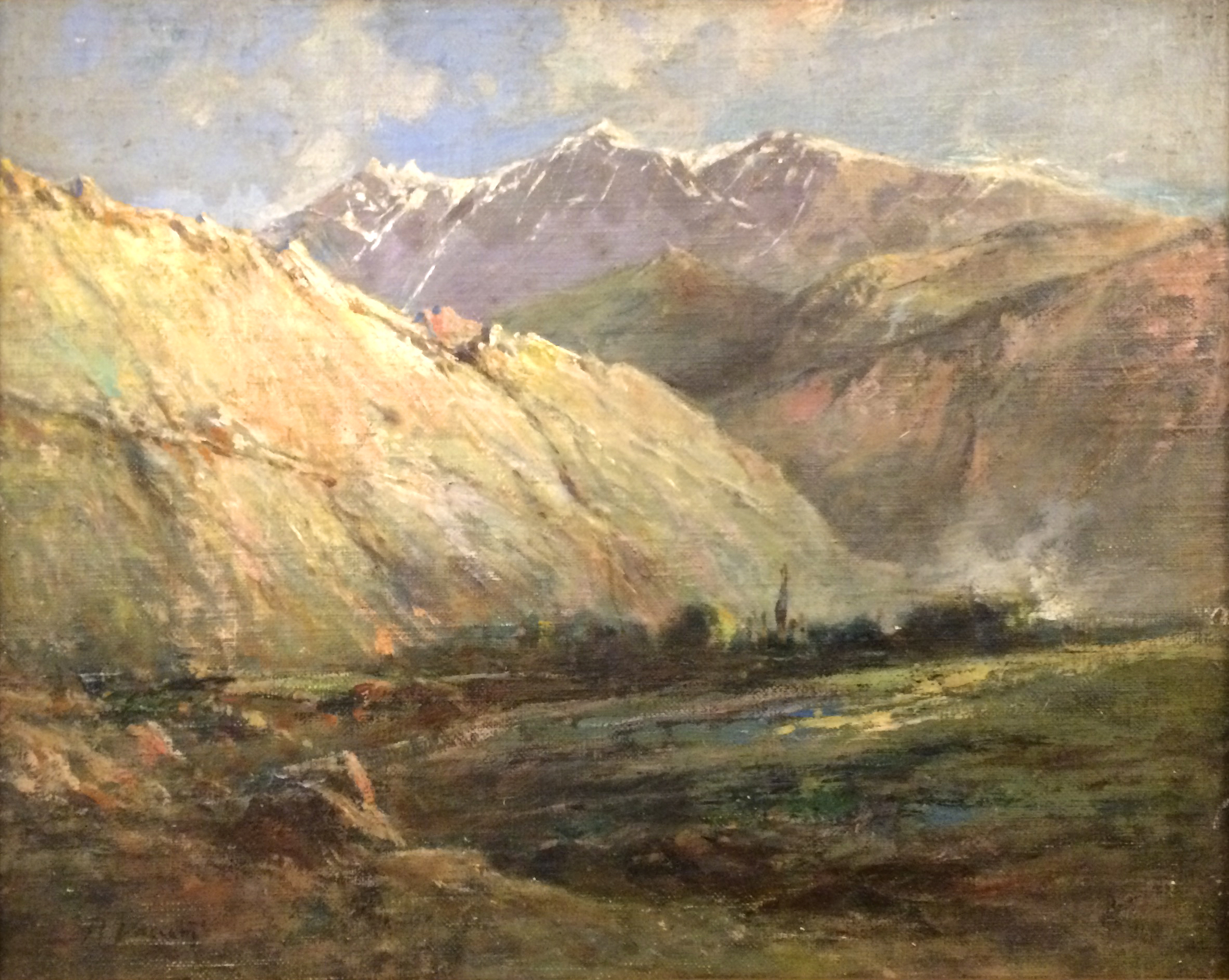 Alfredo Vaccari (1877-1933) Vue de montagne