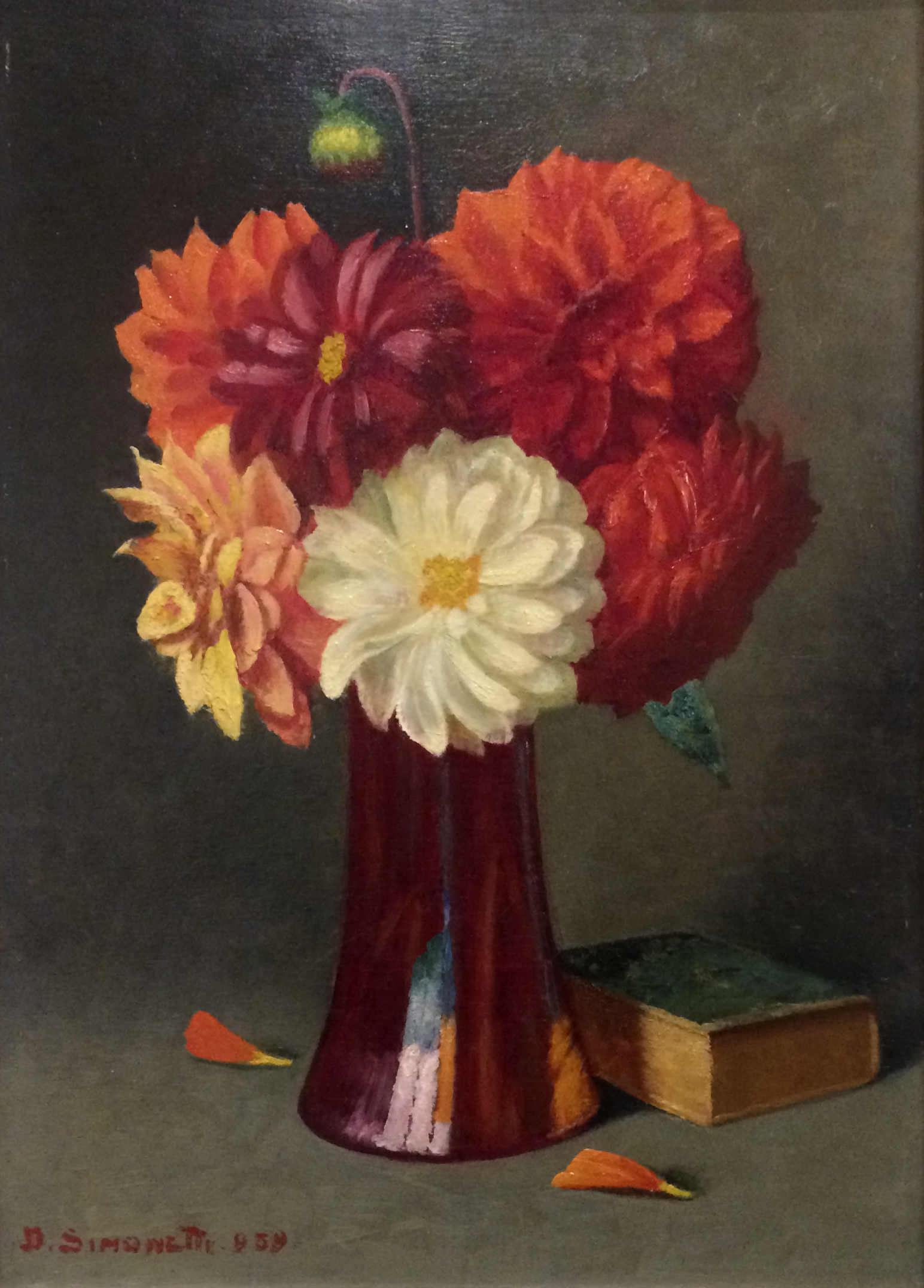 Simoneti Domenico Nature morte aux fleurs
