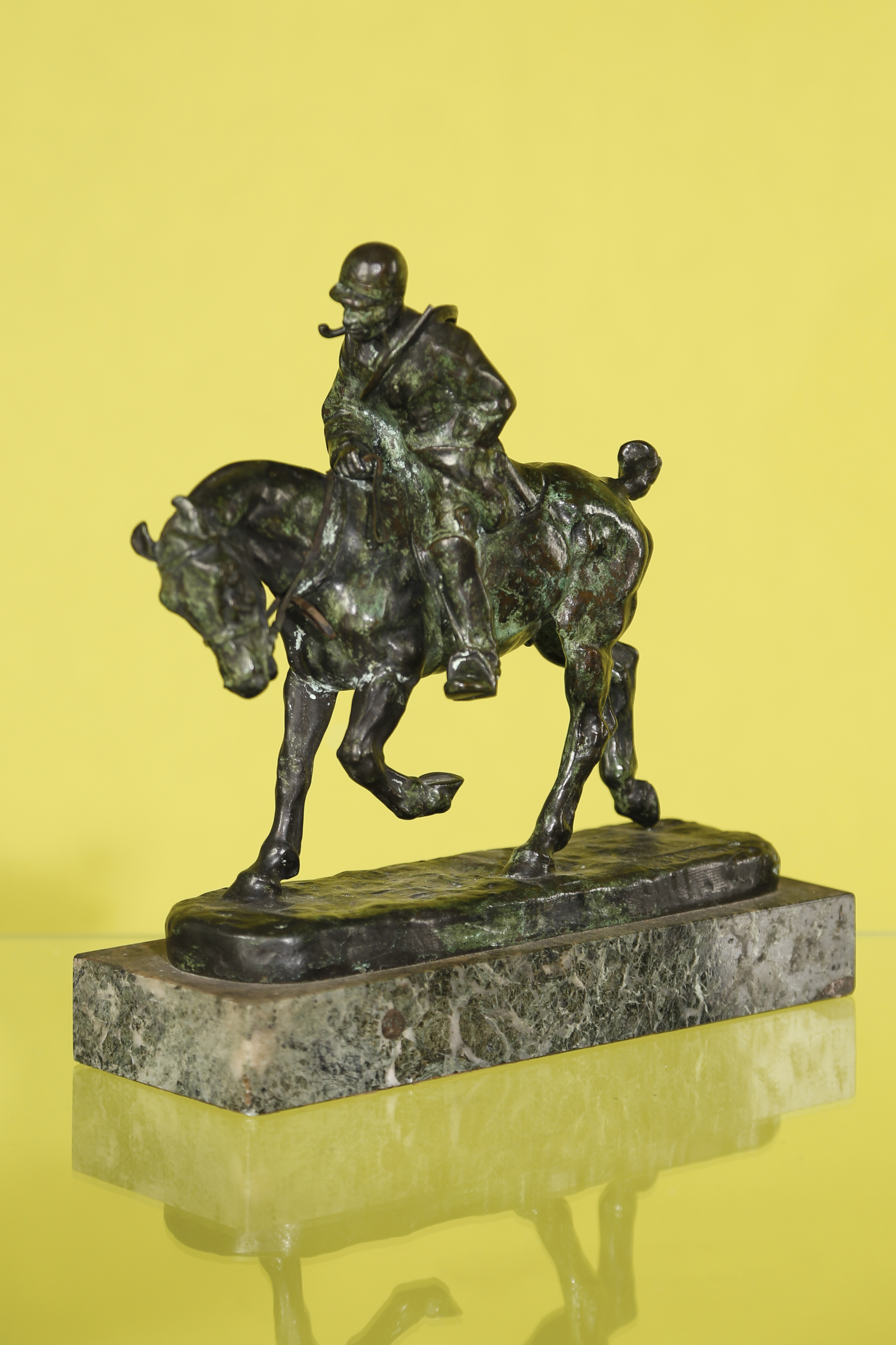 Gaston d'Illiers (1876-1932) Piqueux au trot