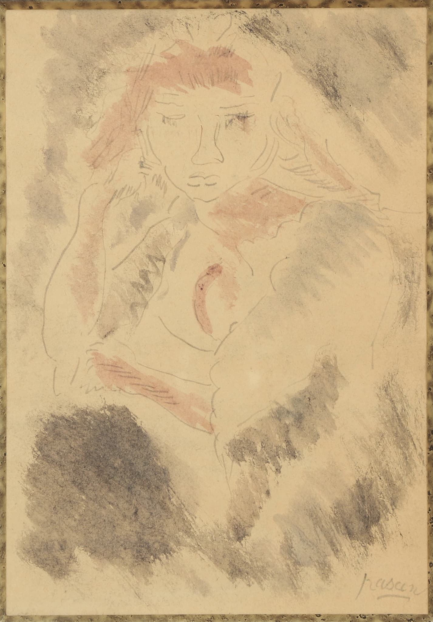 Jules Pascin (1885-1930) Portrait de femme