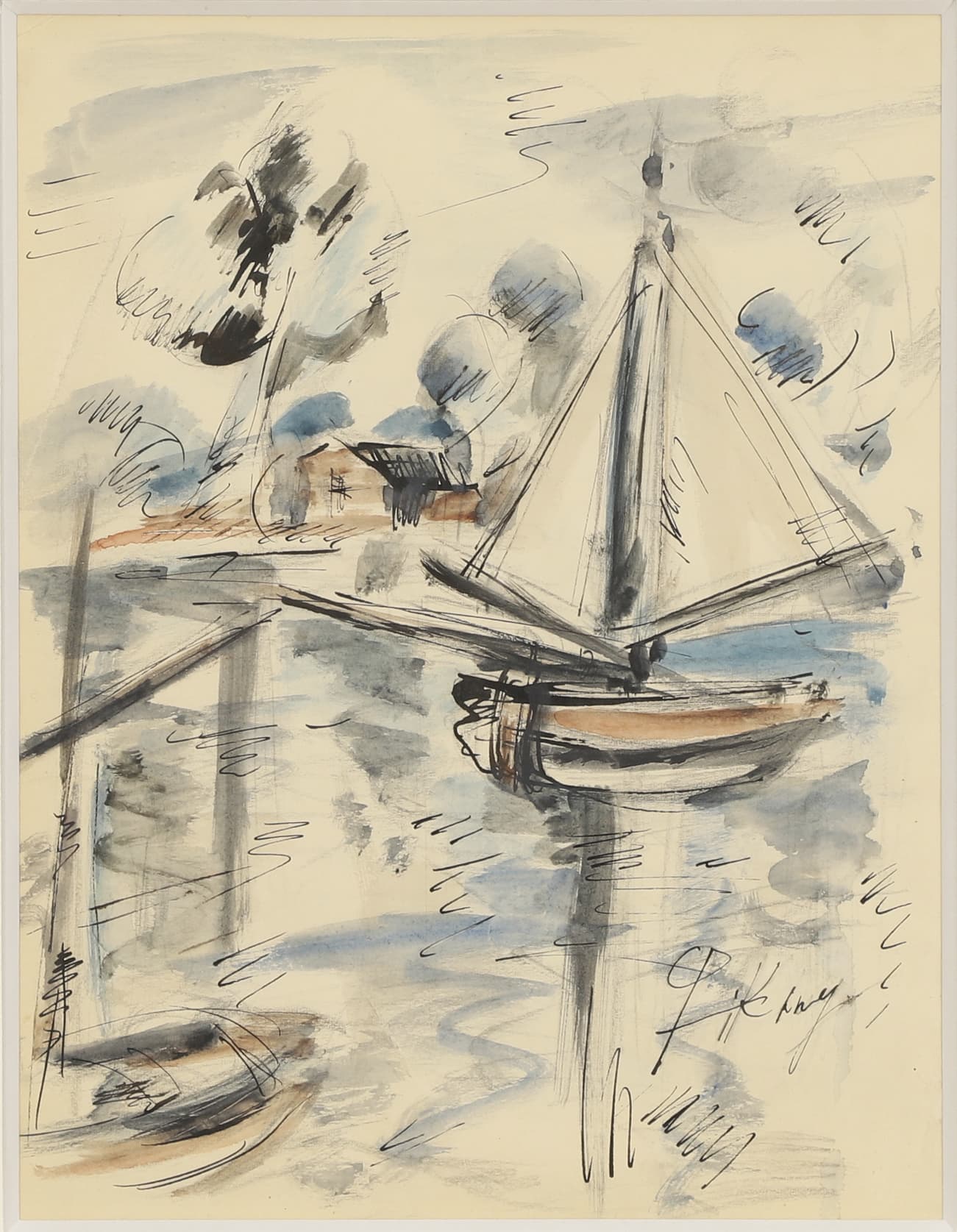 Franz Priking (1929-1979) Bateau
