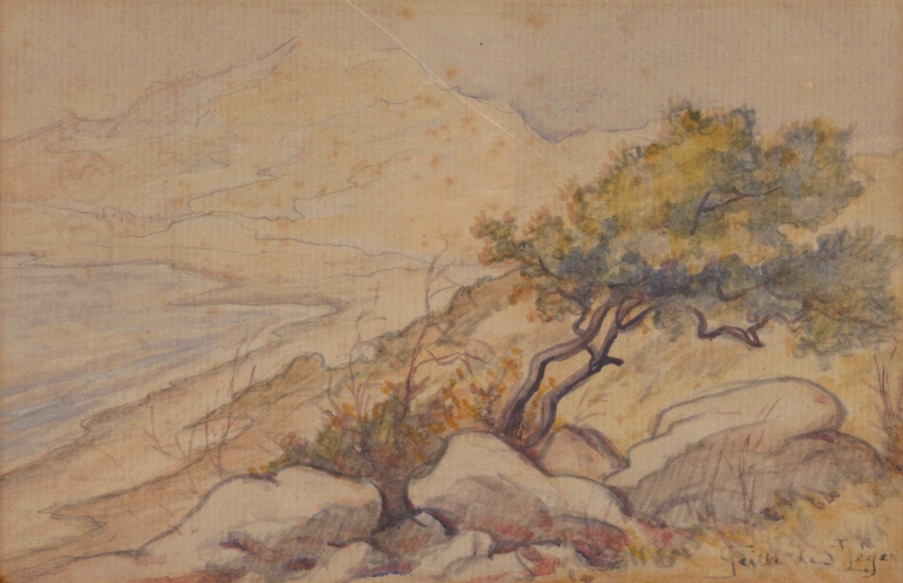 Léon Geille de Saint-Léger (1864-1937) Paysage...