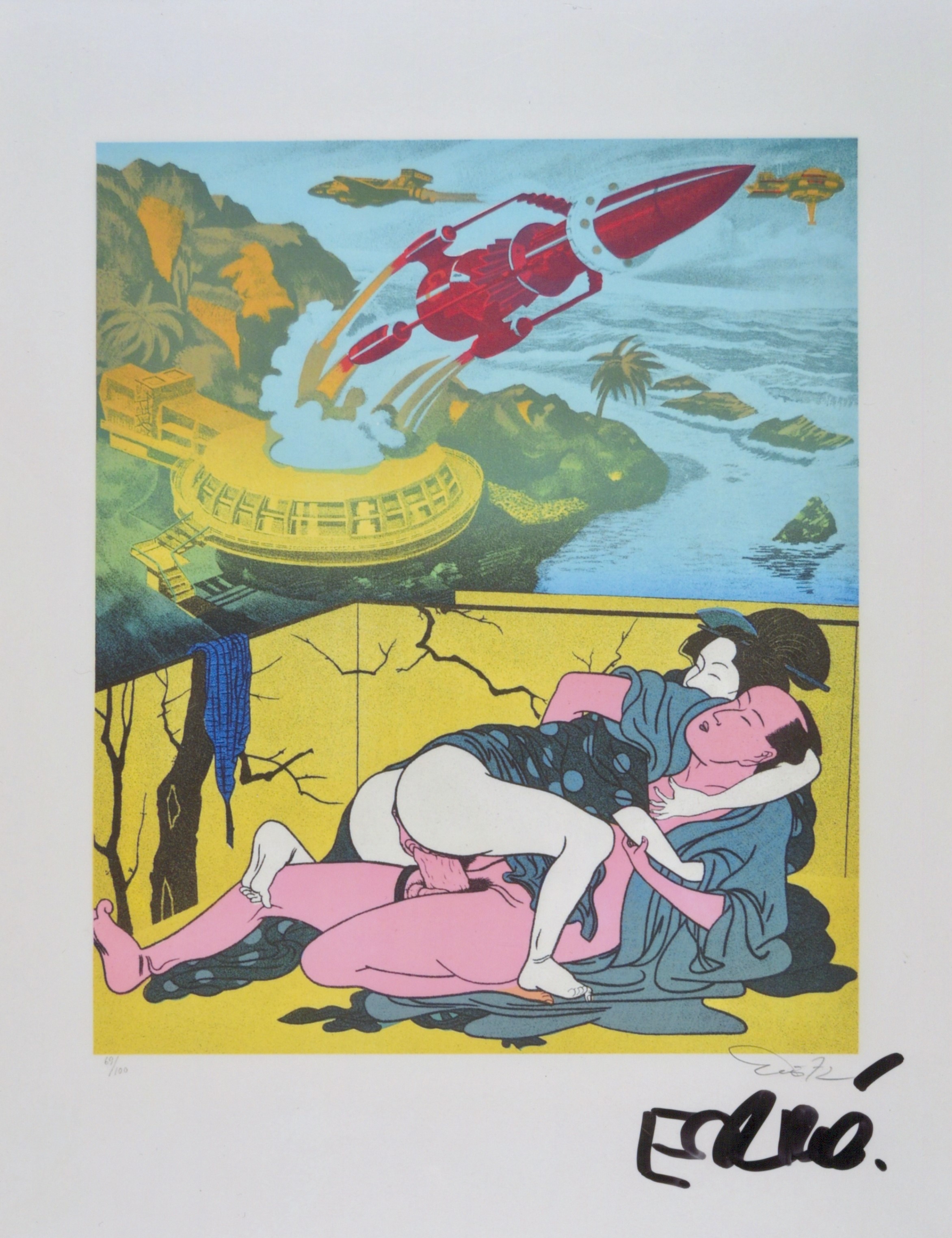 Erró (né en 1932) 3 photographies d’œuvres
