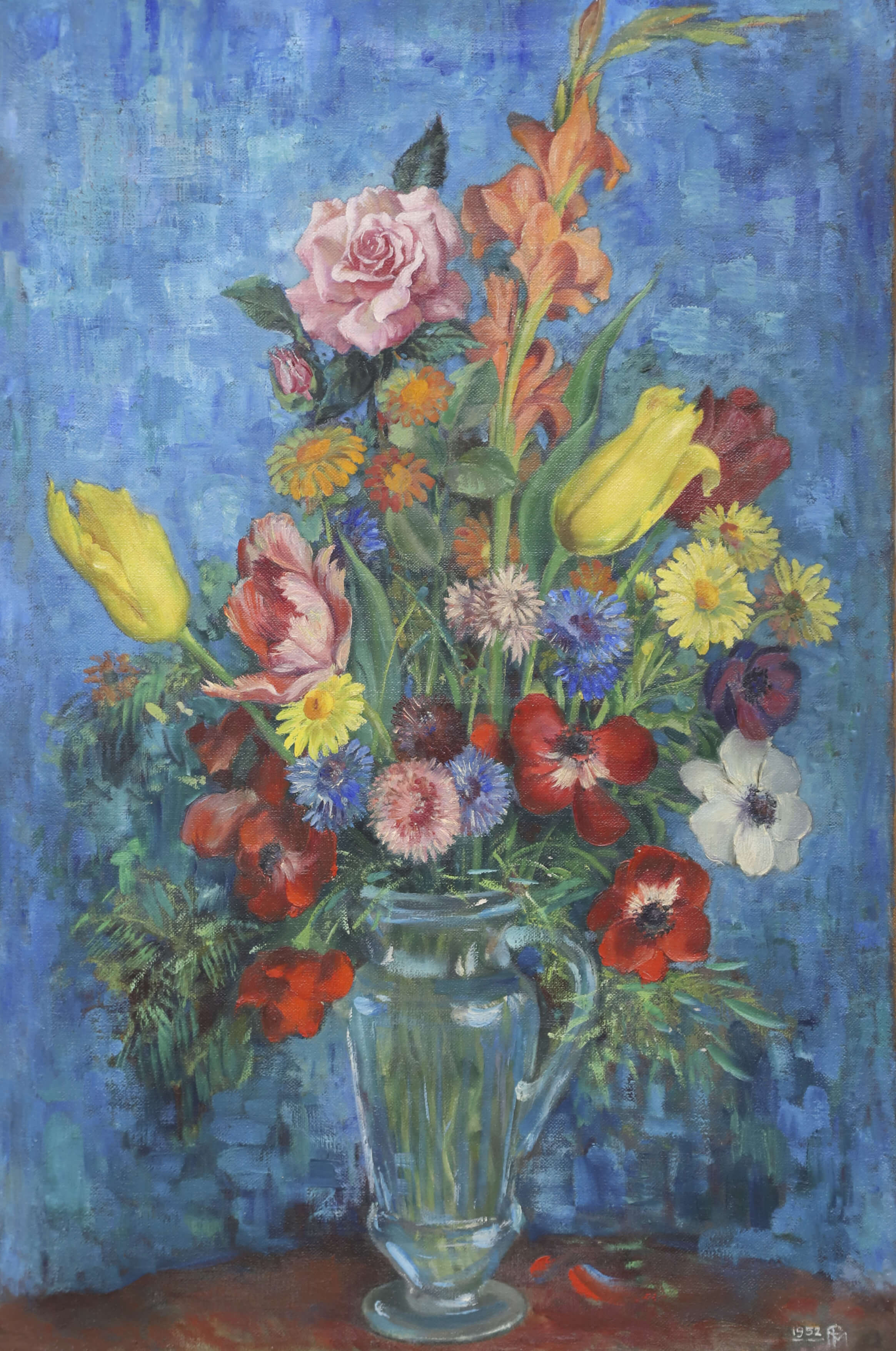 Paul Mantes (1921-2004) Nature morte aux fleurs