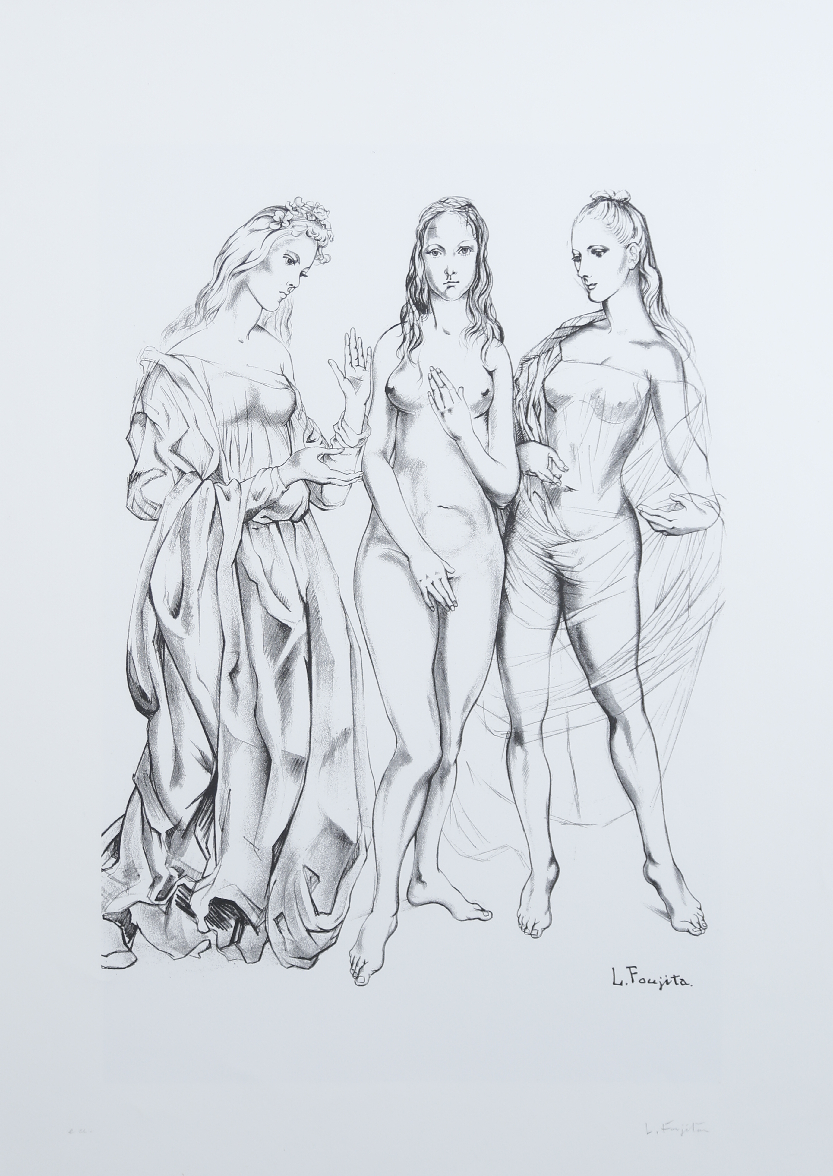 Tsuguharu Foujita (1886-1968) Les Trois Grâces