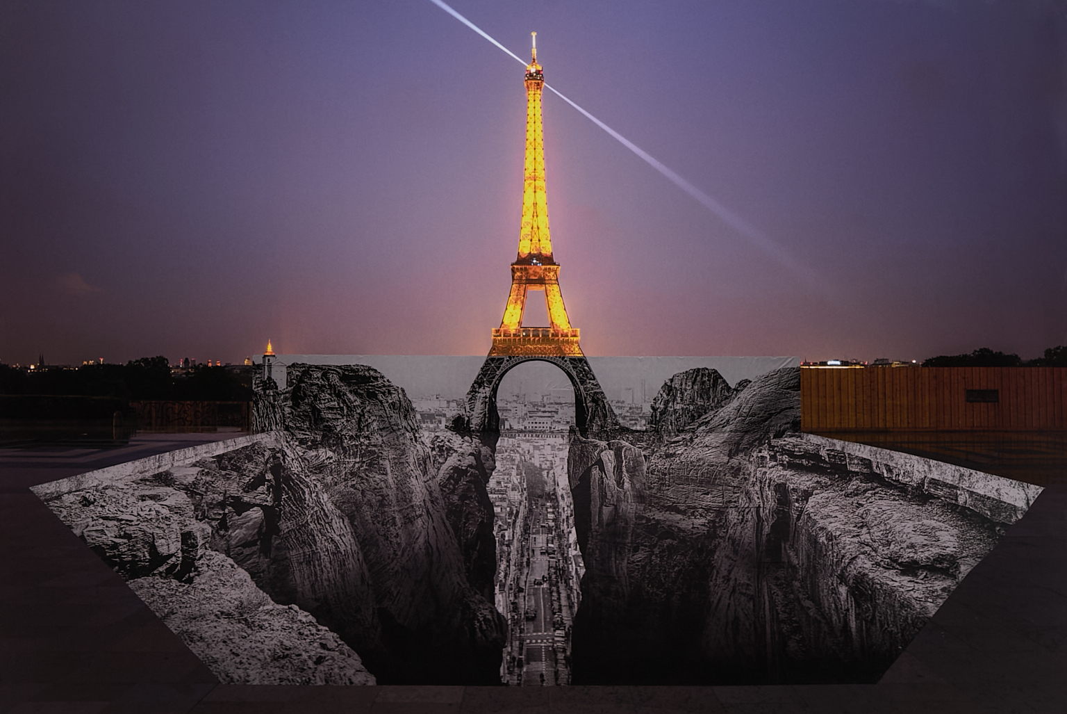 Trompe-l'œil, les Falaises du Trocadéro