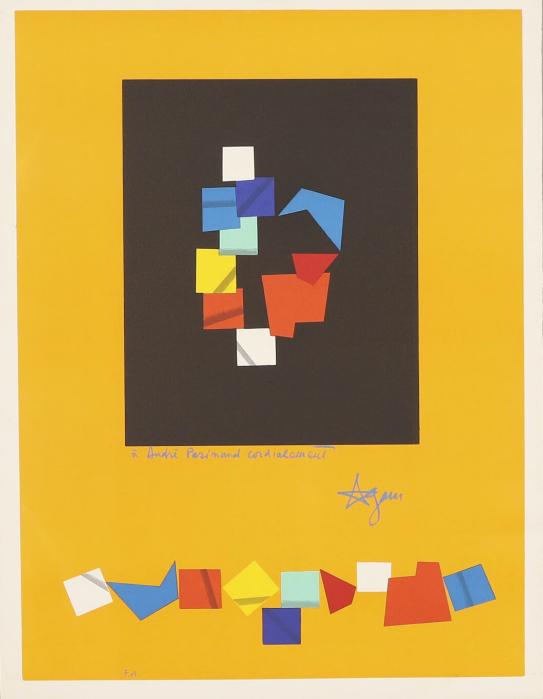 Yaacov Agam (né en 1926) Carrés multicolores