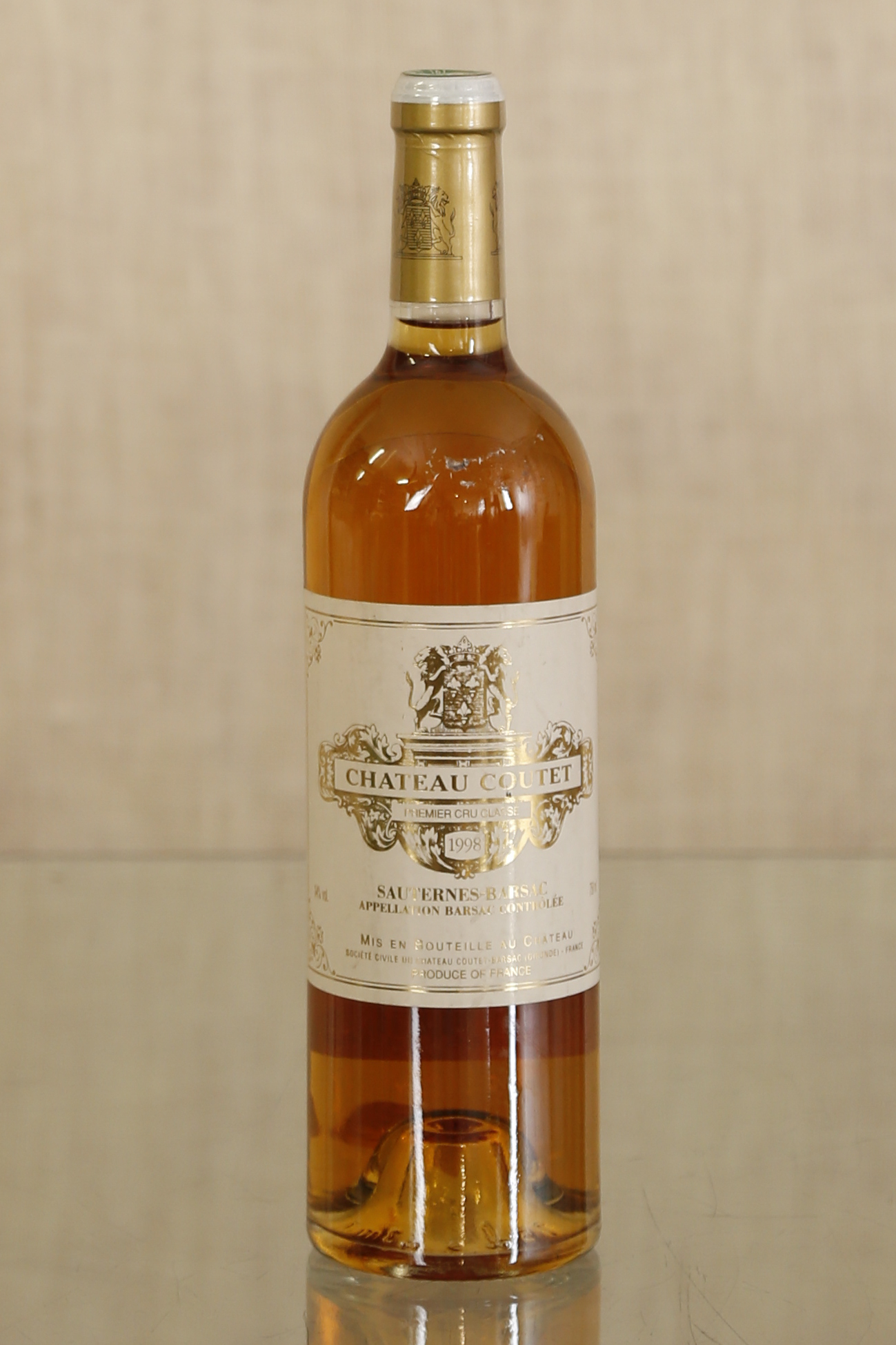 Château Coutet, Barsac 1 bouteille, 1998