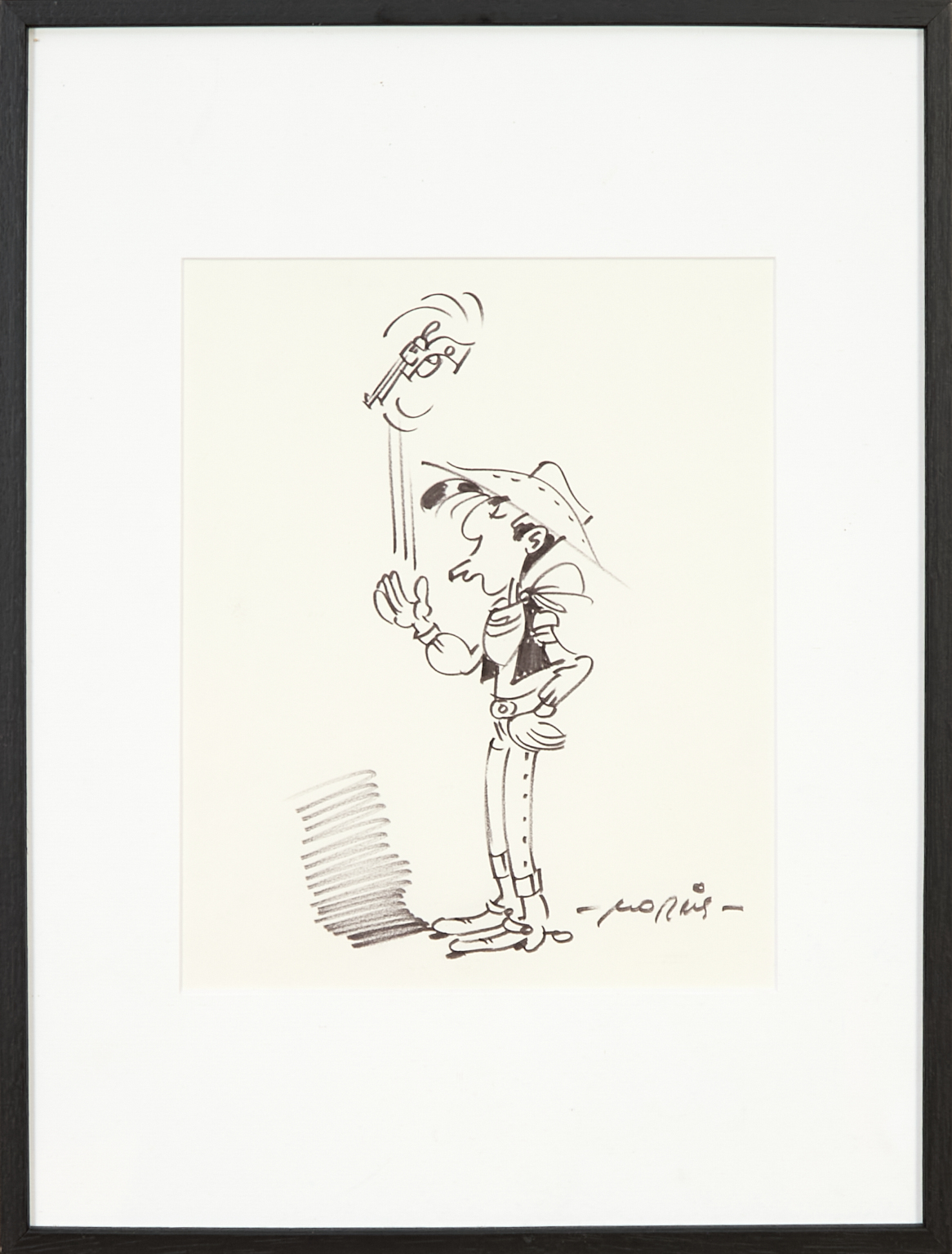 Lucky Luke en pied