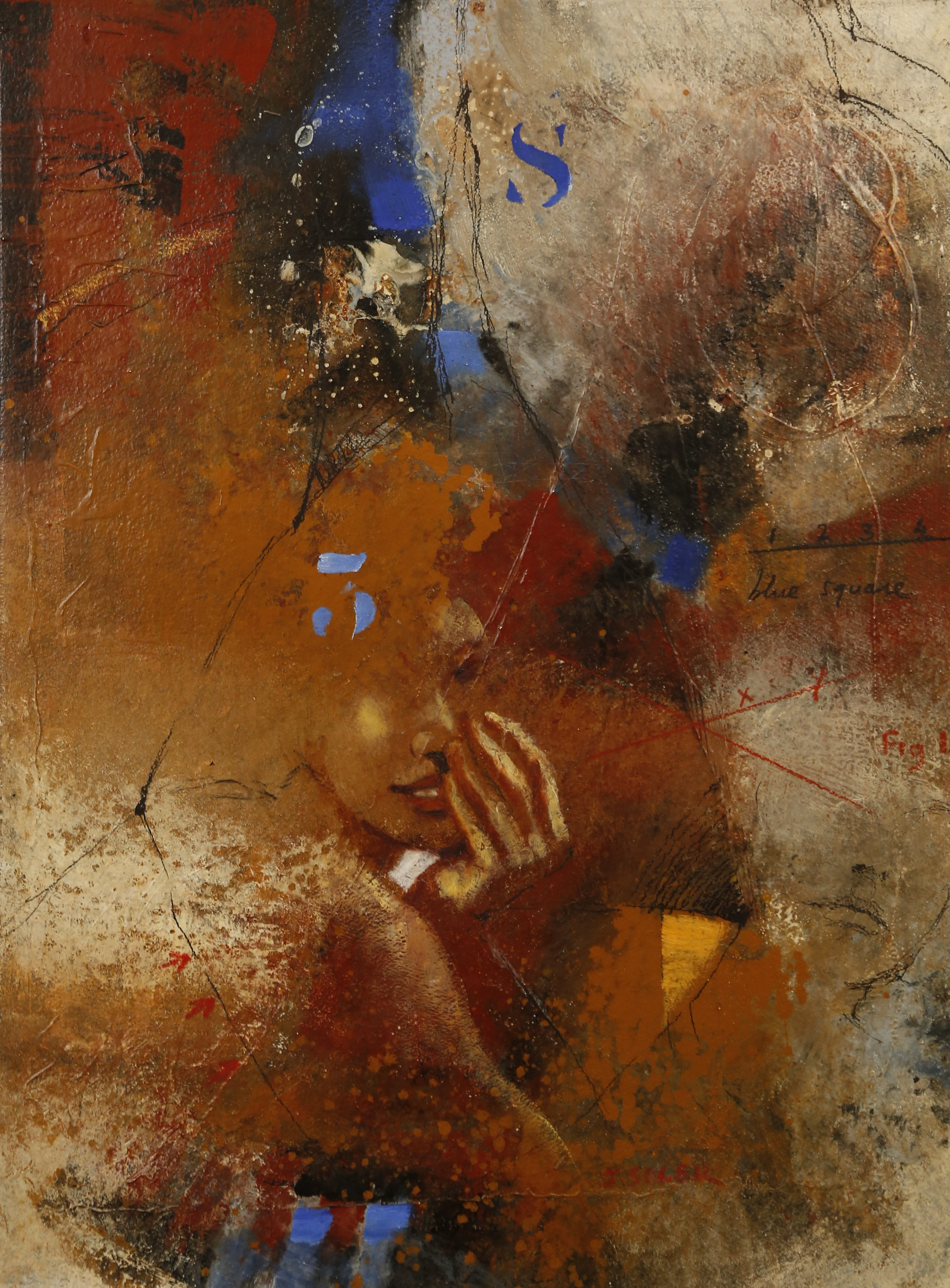Jorge Soler (né en 1946) Blue Square
