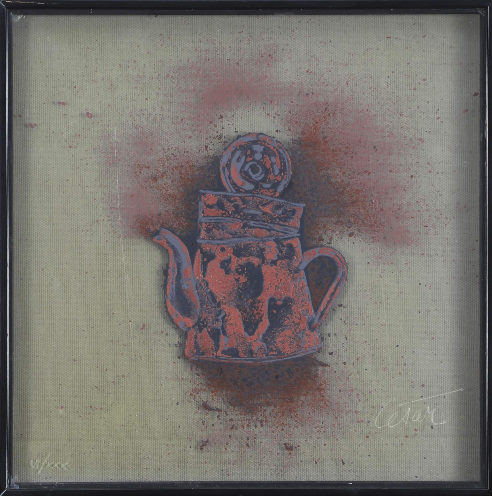 Cafetière écrasée