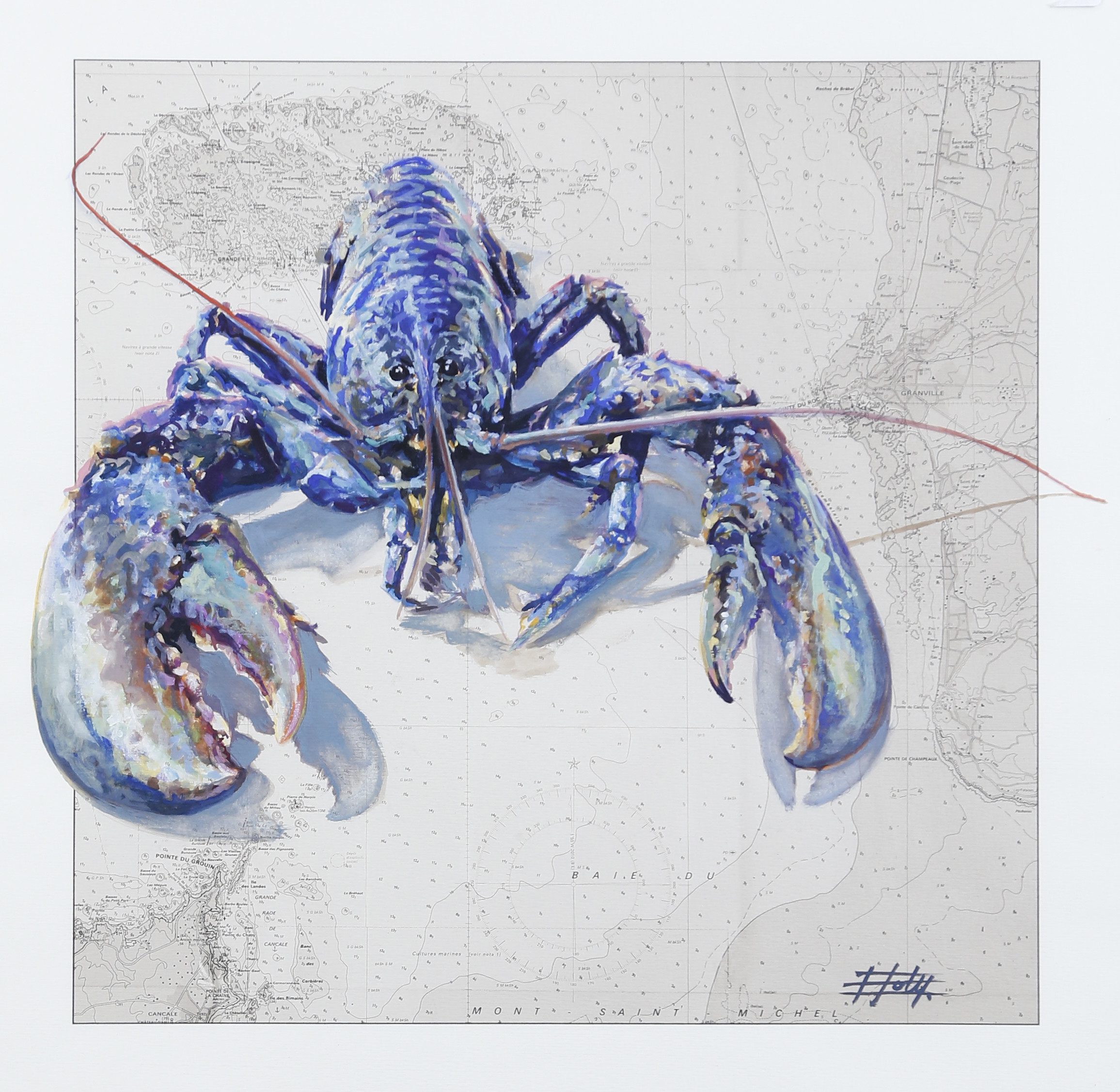 Eric Joly (né en 1957) Homard bleu de Bretagne
