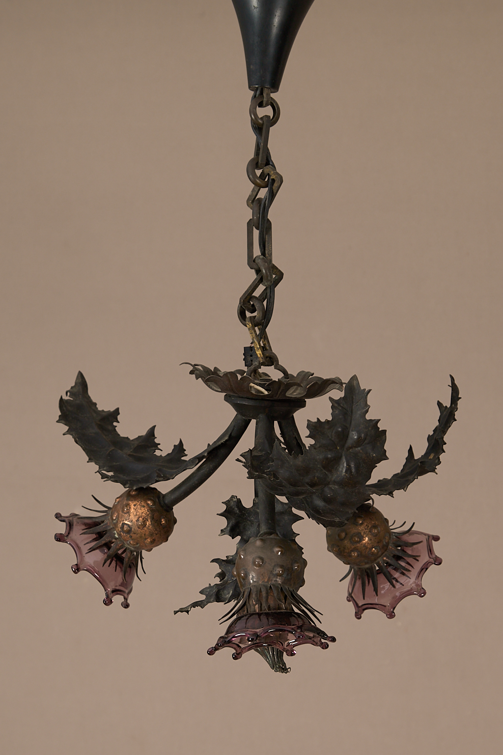 Lustre à trois lumières
