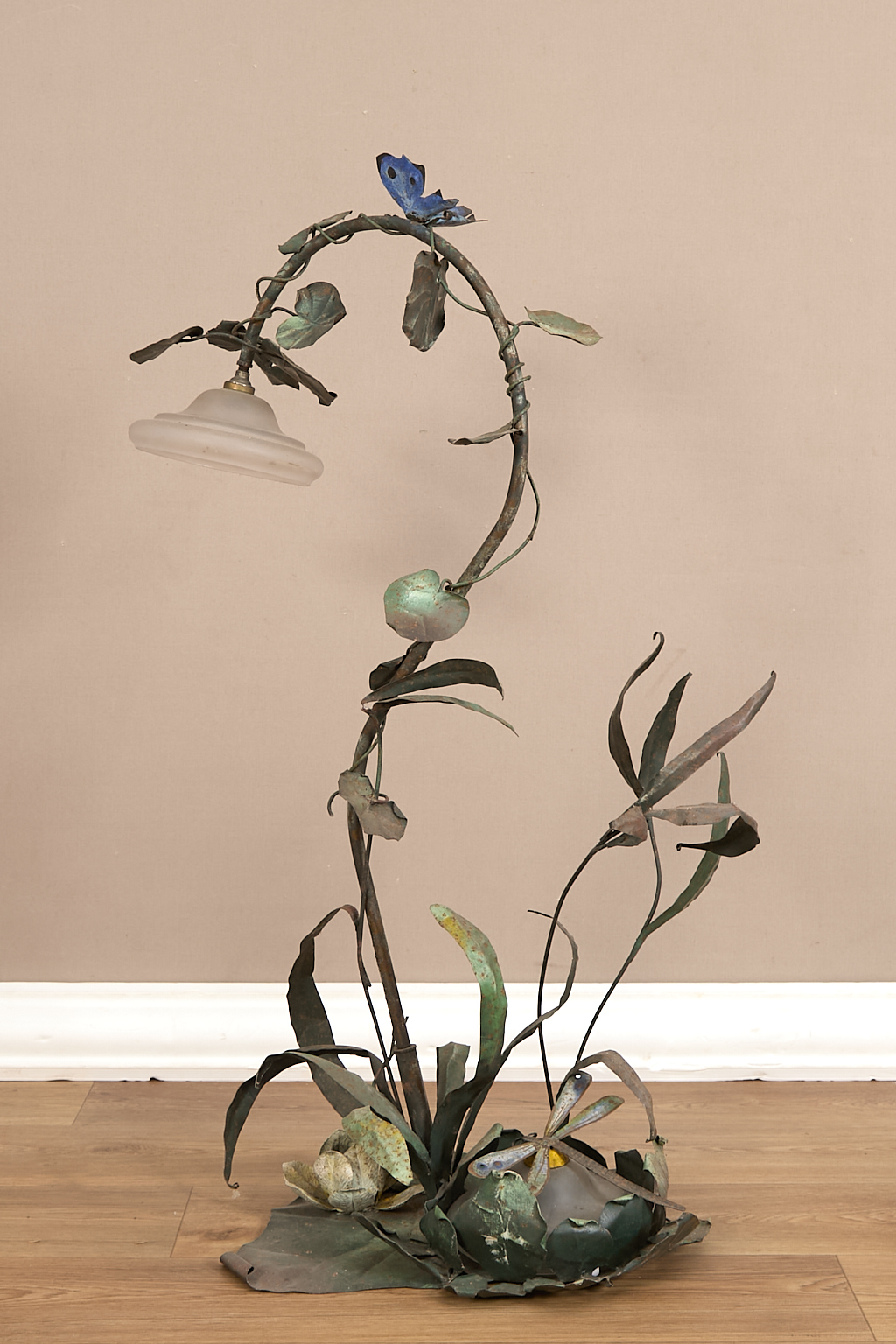 Travail d'époque Art nouveau, École d'Emile Robert (1860-1924) ferronnier d'art