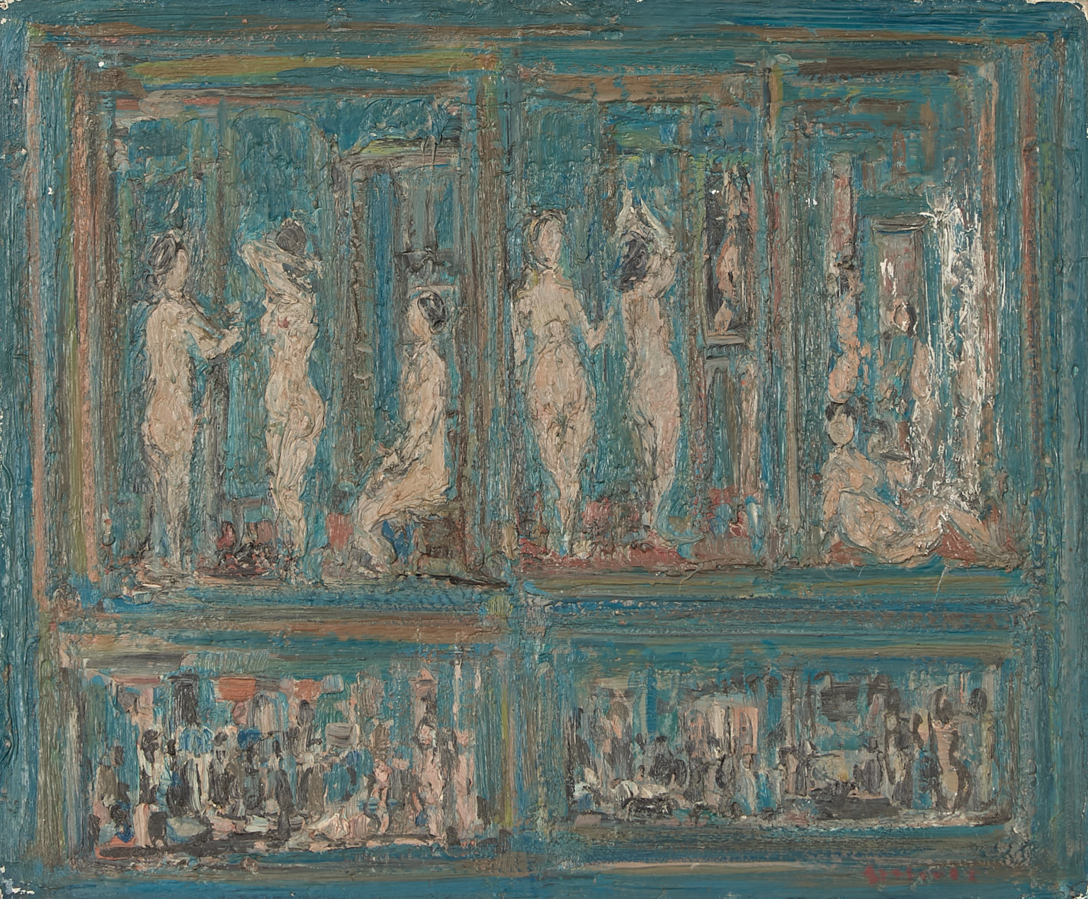 André Cottavoz (1922-2012) Les Préparatifs...