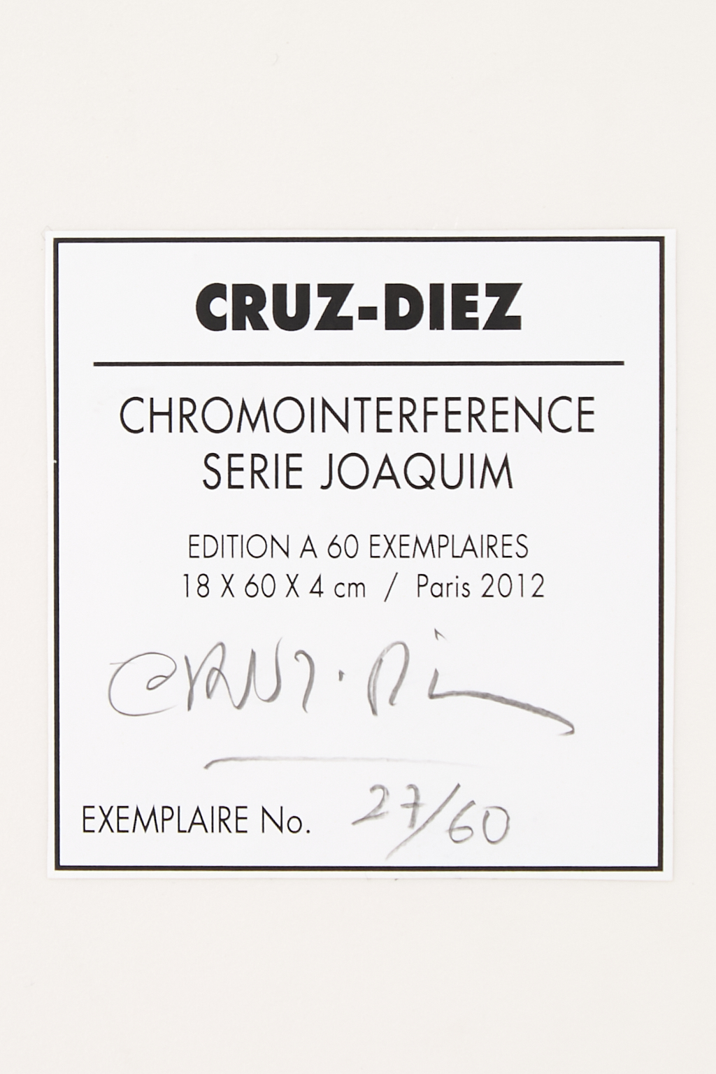 Carlos Cruz-Diez (1923-2019)