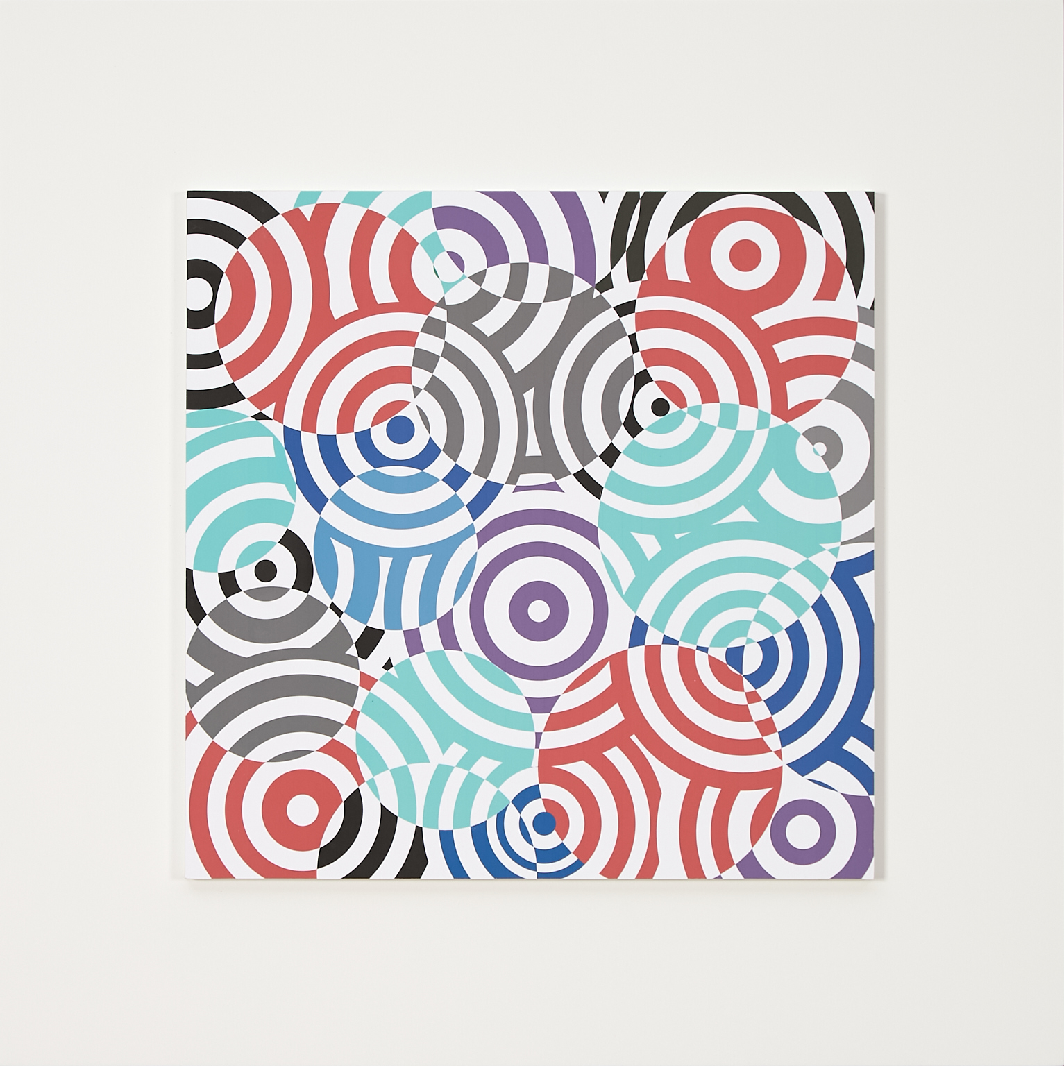 Interférences cercles de couleur