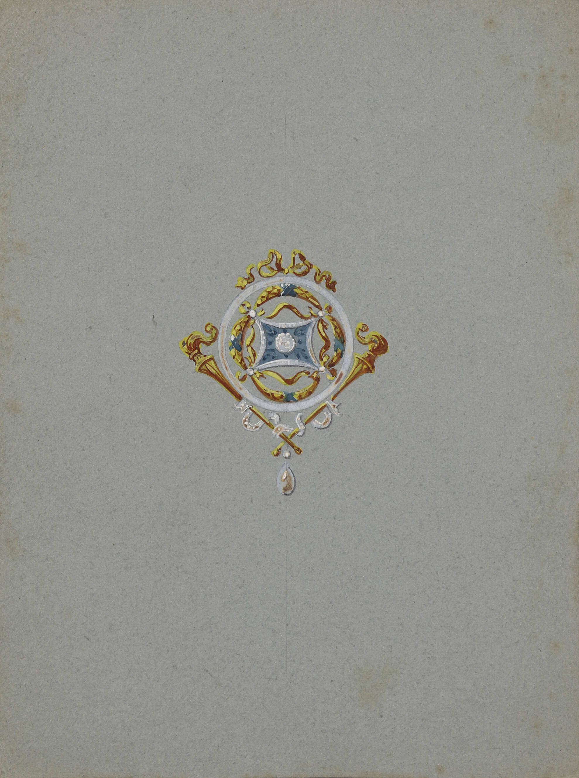 Ensemble de 2 gouachés