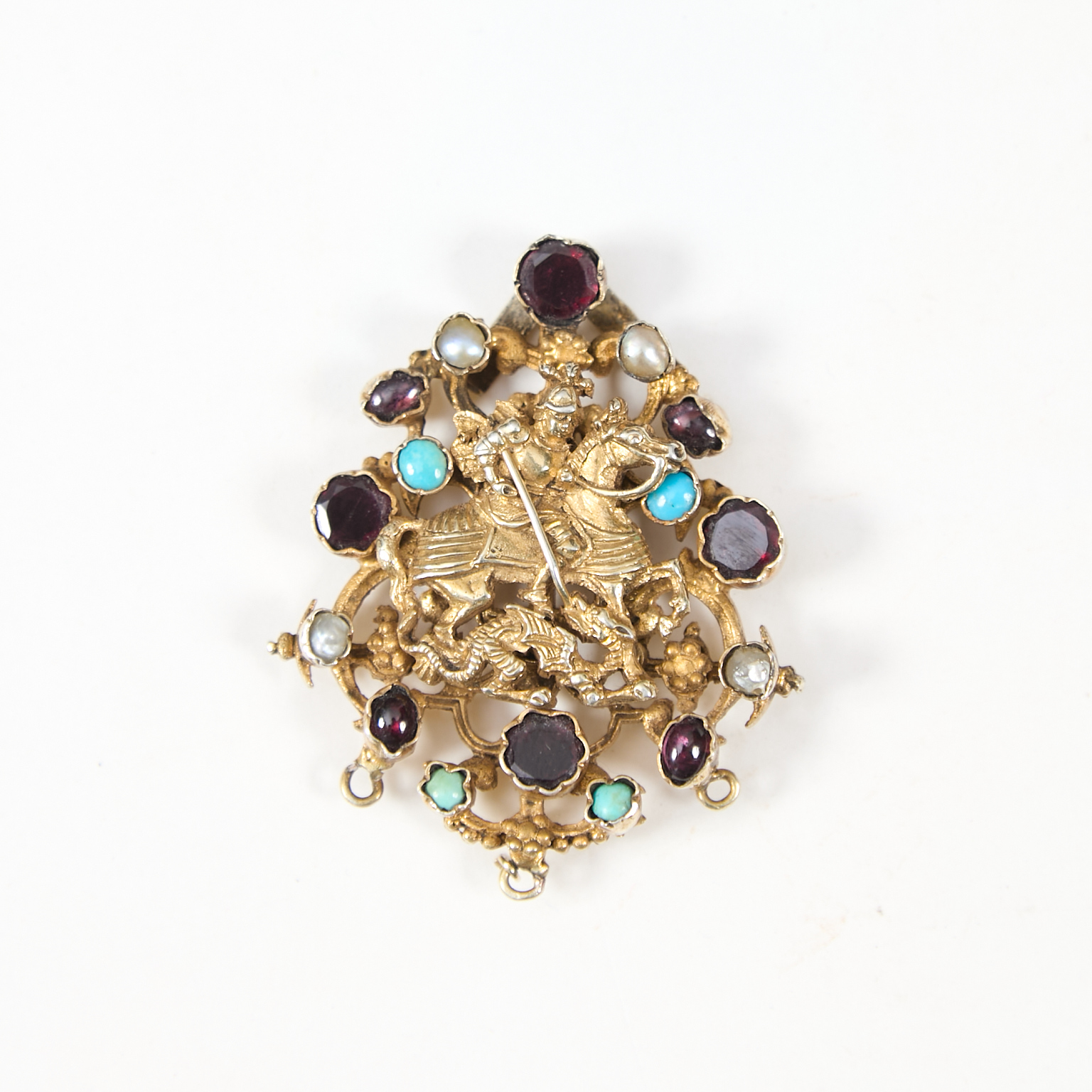 Pendentif Georges terrassant le dragon