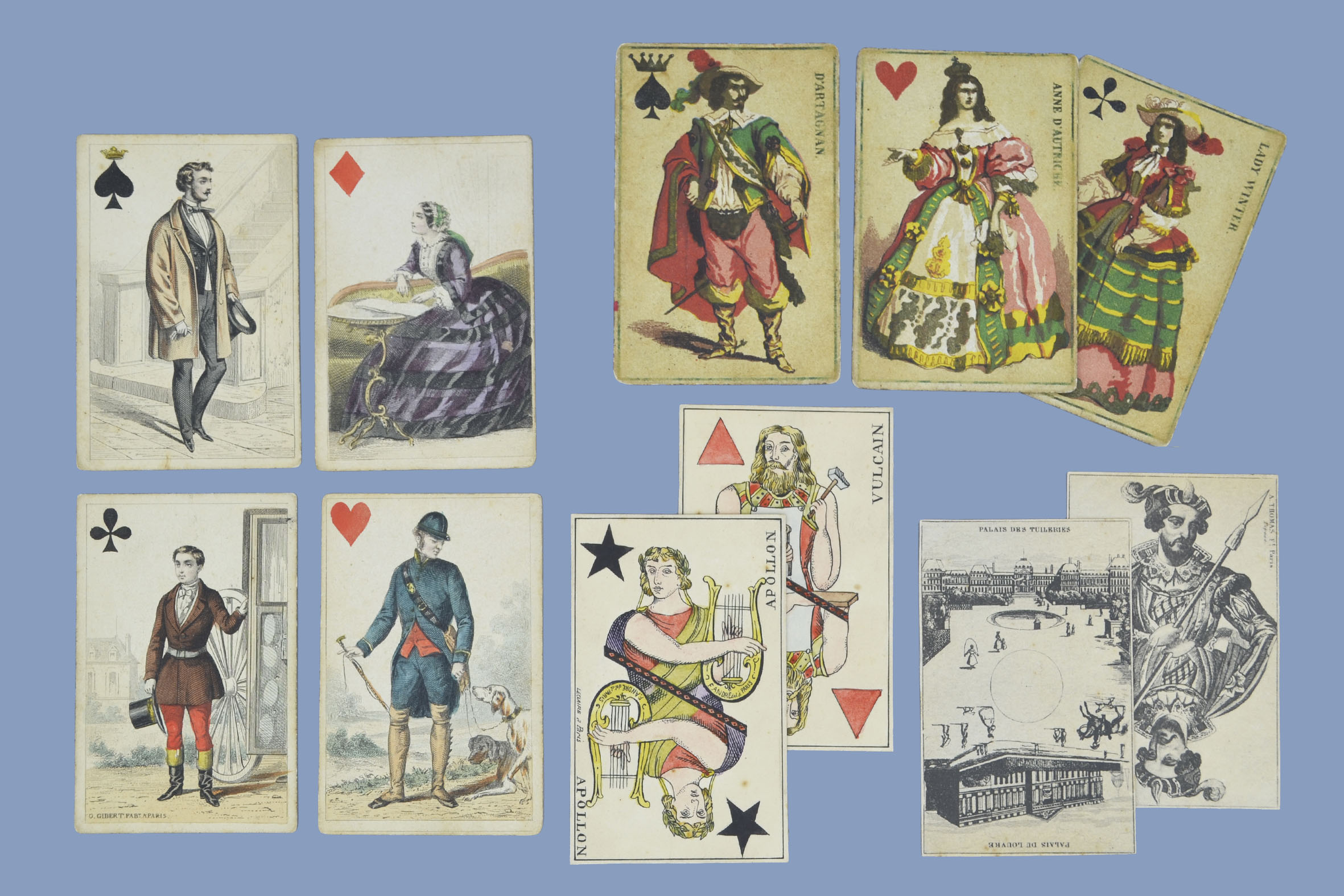 c 1855, Cartes Parisiennes, A Thomas
