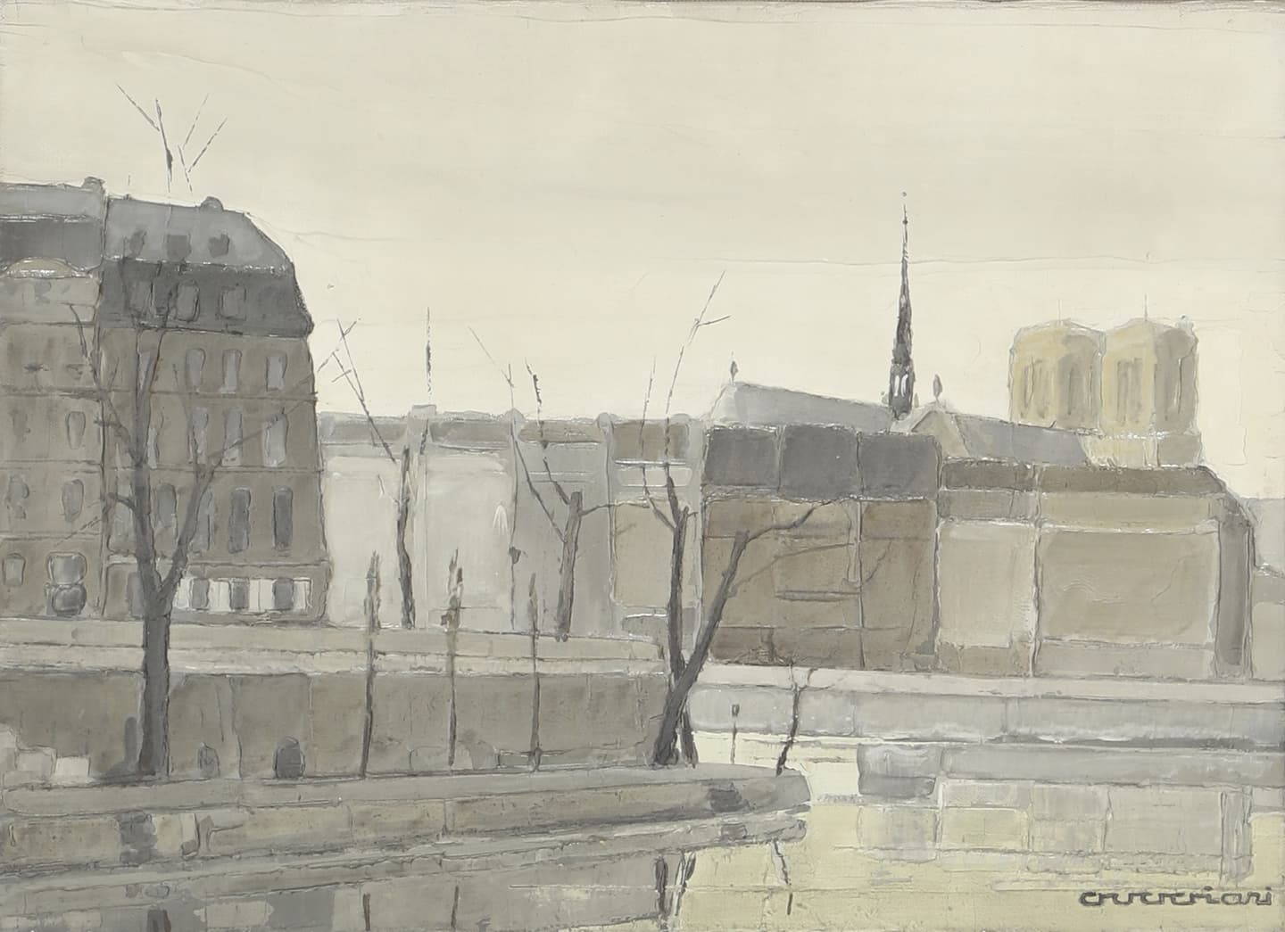 André Guggiari (1906-1989) La Cathédrale...