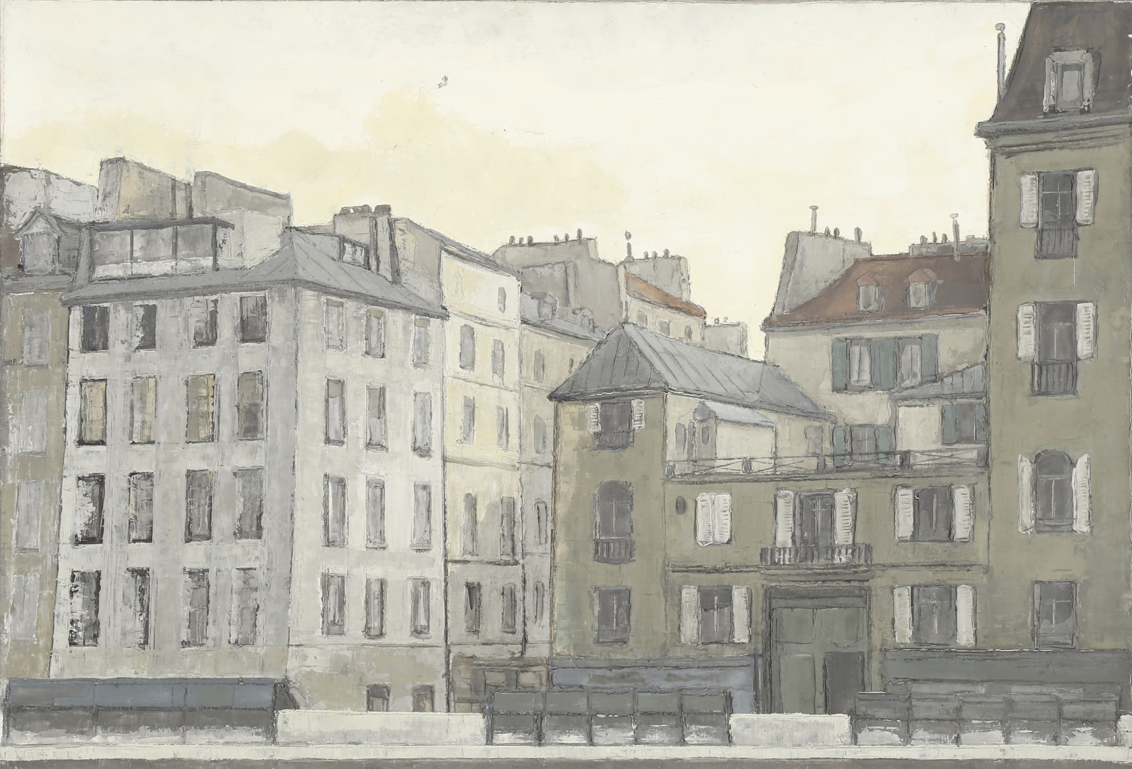 André Guggiari (1906-1989) Un Quai à Paris