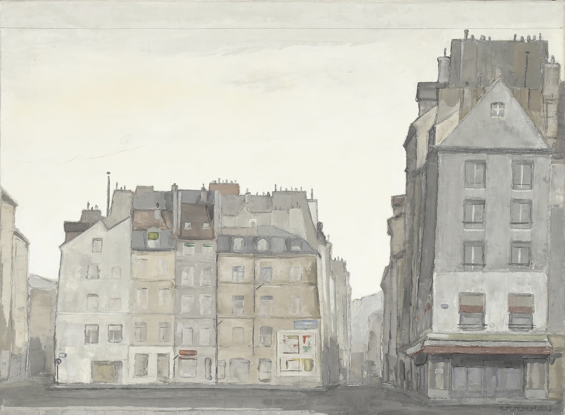 André Guggiari (1906-1989) Rue de Paris