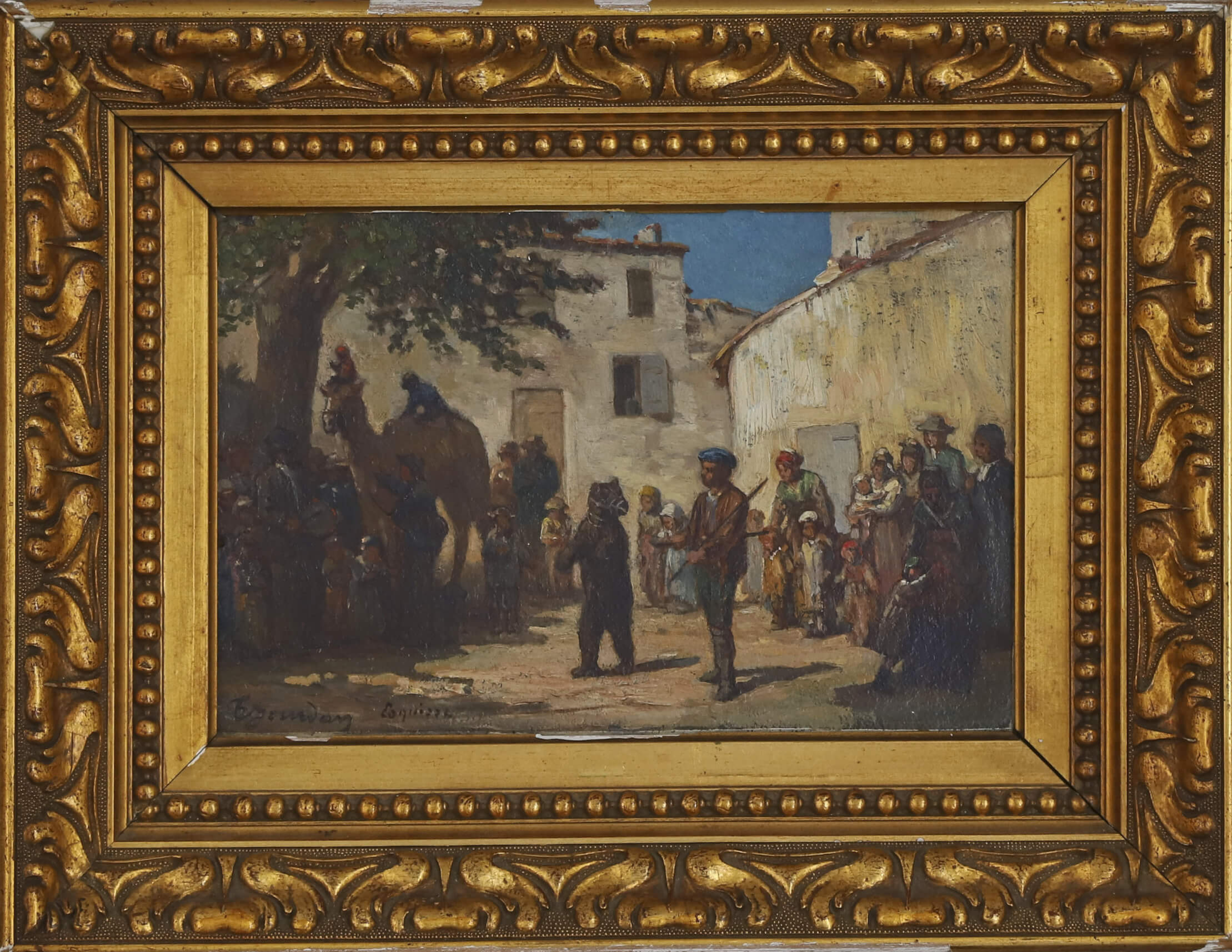 Théodore Jourdan (1833-1906) Le Montreur d’ours