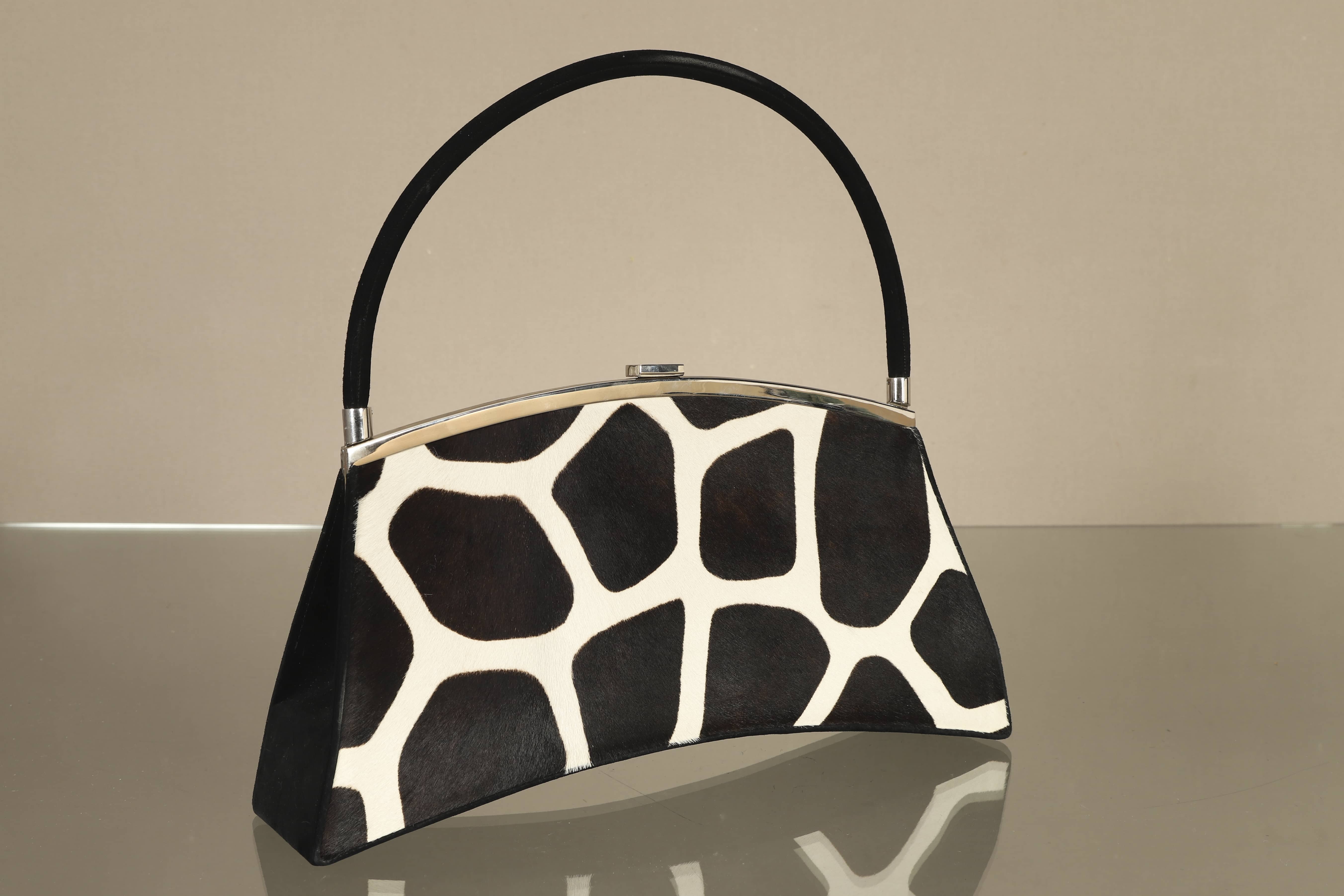Sac porté épaule motif vache