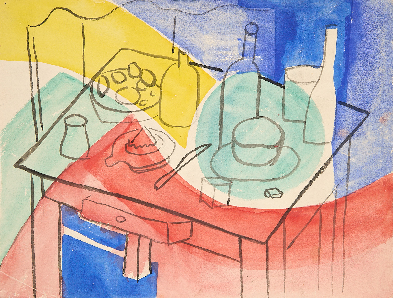 Nature morte à la table