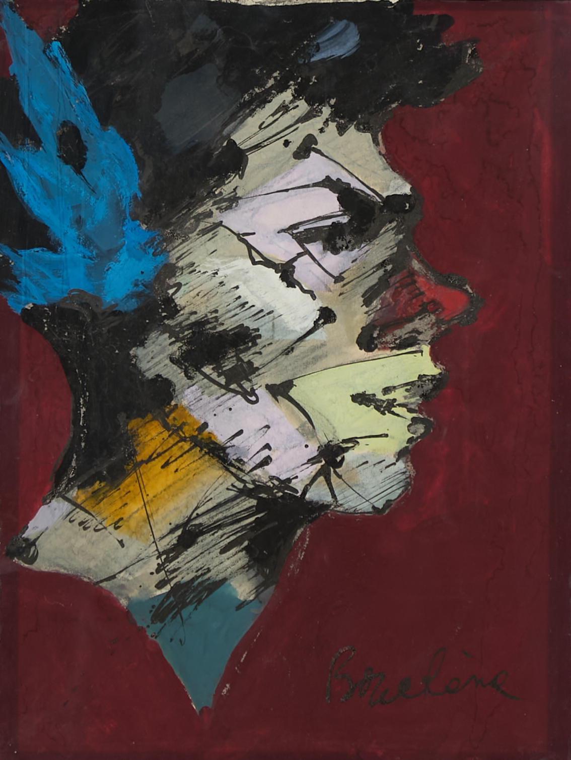 Clown de profil