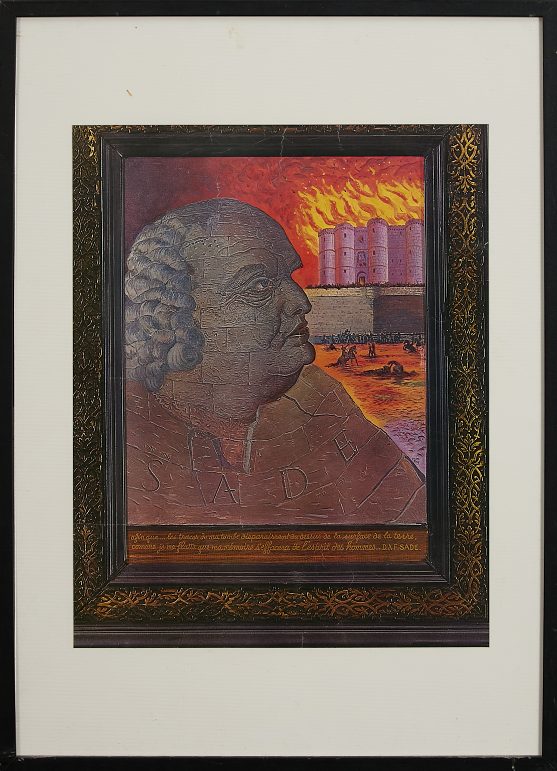 Portrait imaginaire de D.A.F.de Sade