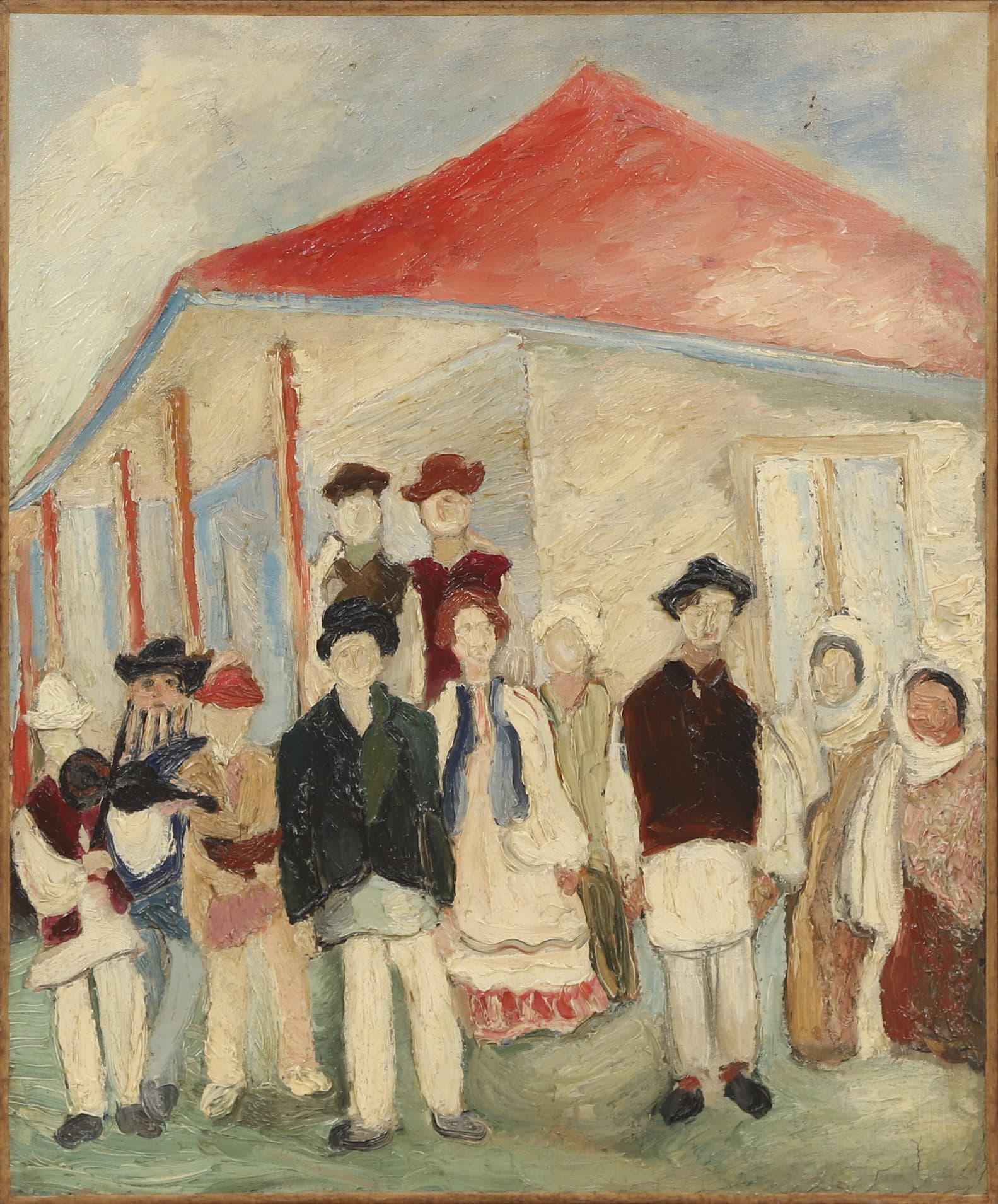 Alexandre Alexieff (1901-1982) Personnages devant...