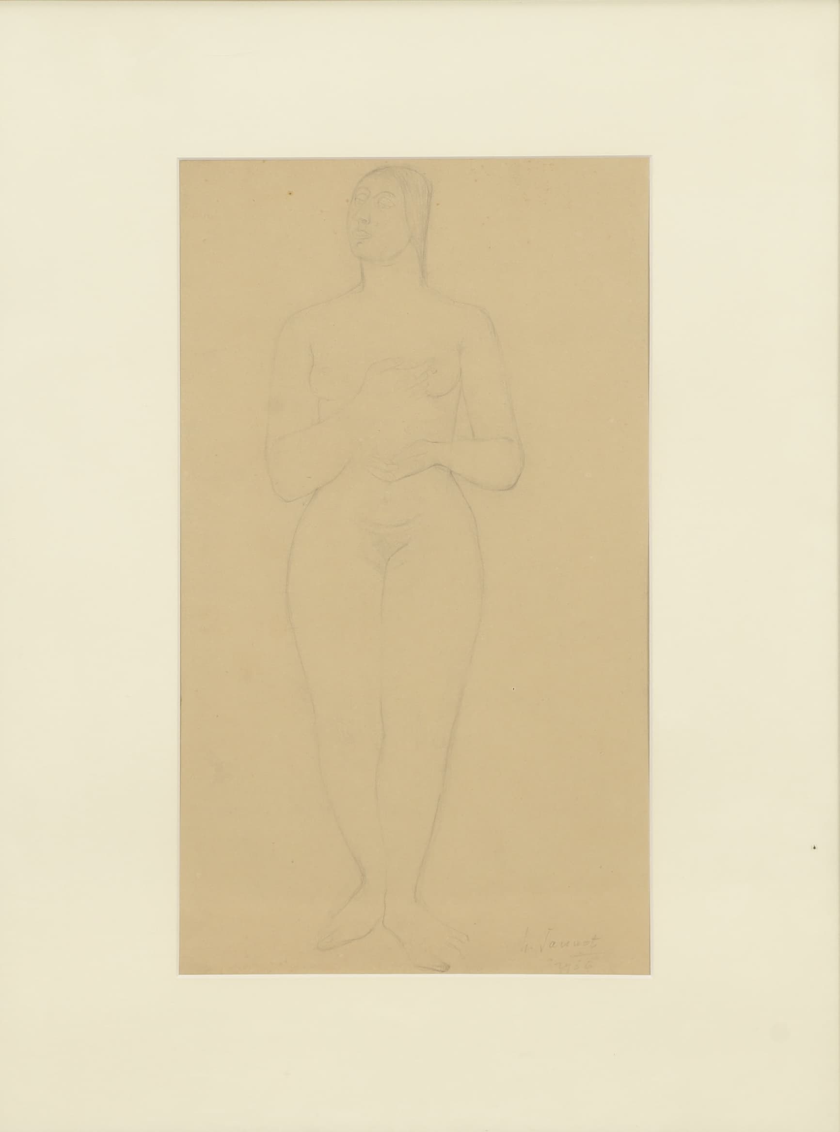 Henri Jannot (1909-2004) Nu debout, période...