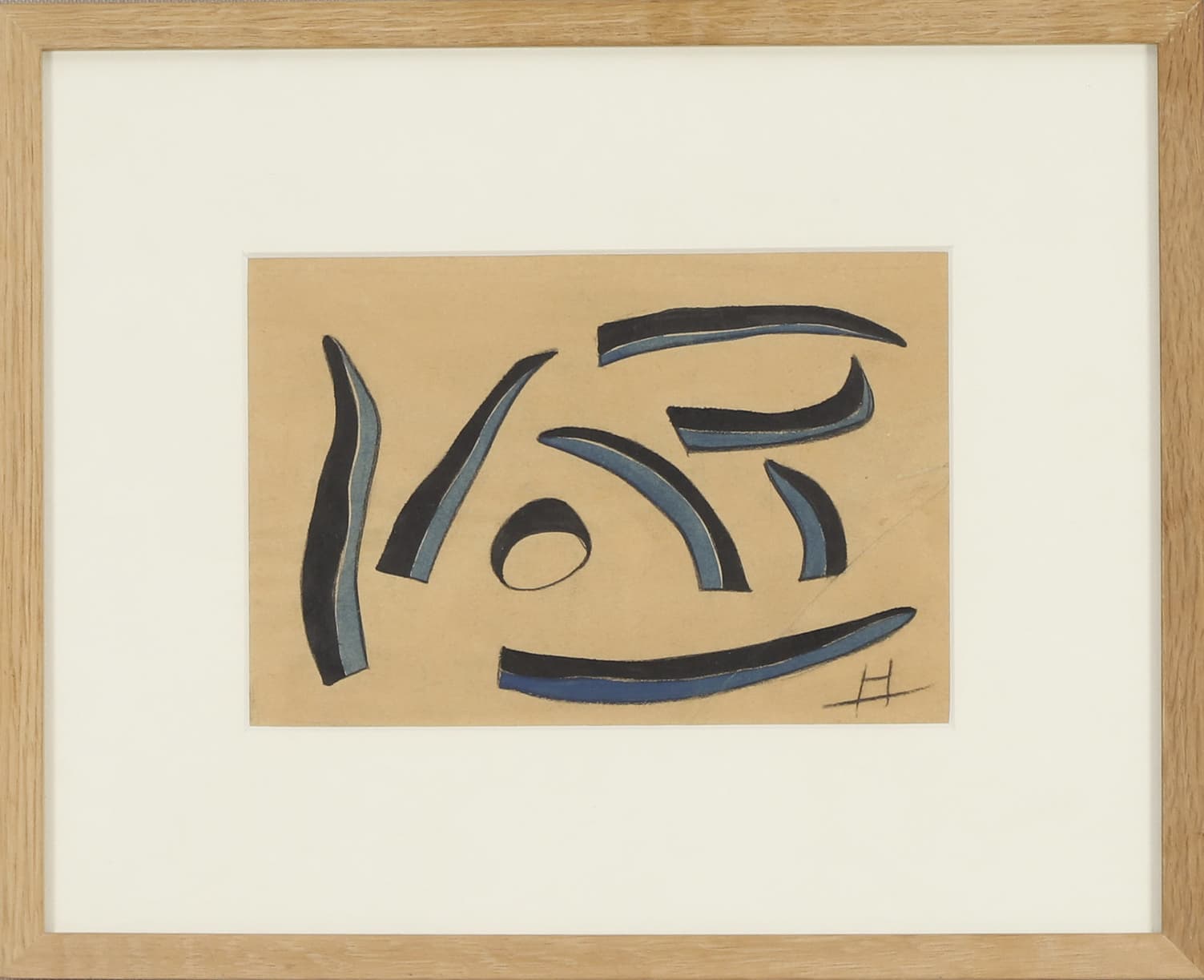 Jean Signovert (1919-1981) Composition abstraite