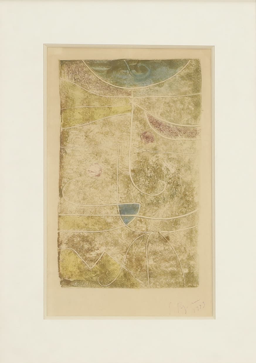 Serge Rezvani (né en 1928) Composition abstraite