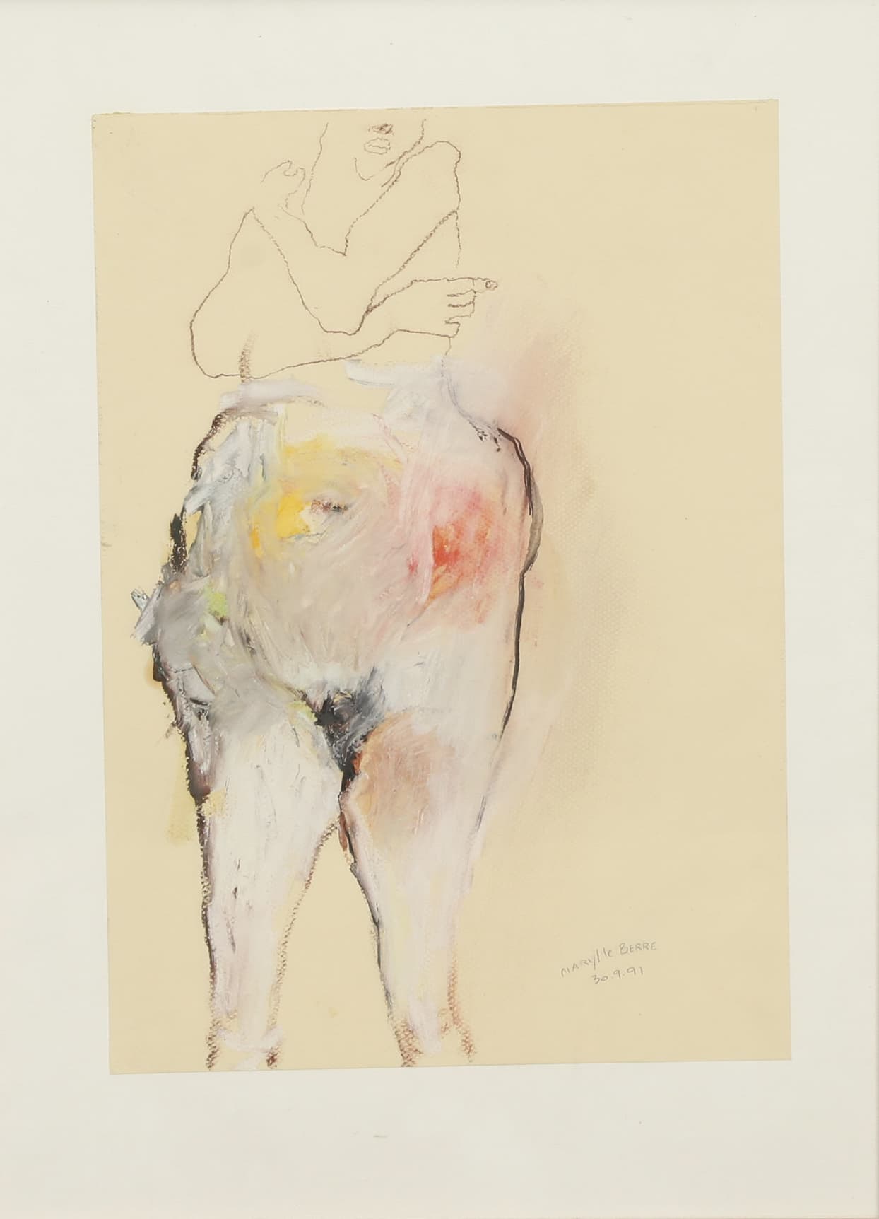 Maryl Le Berre (née en 1948) Nu féminin