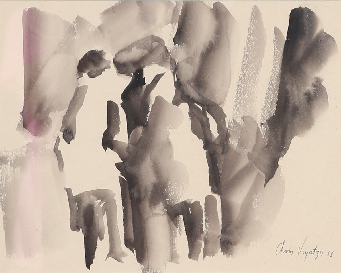 Charis Voyatzis (1924-1981) 2 œuvres sur papier