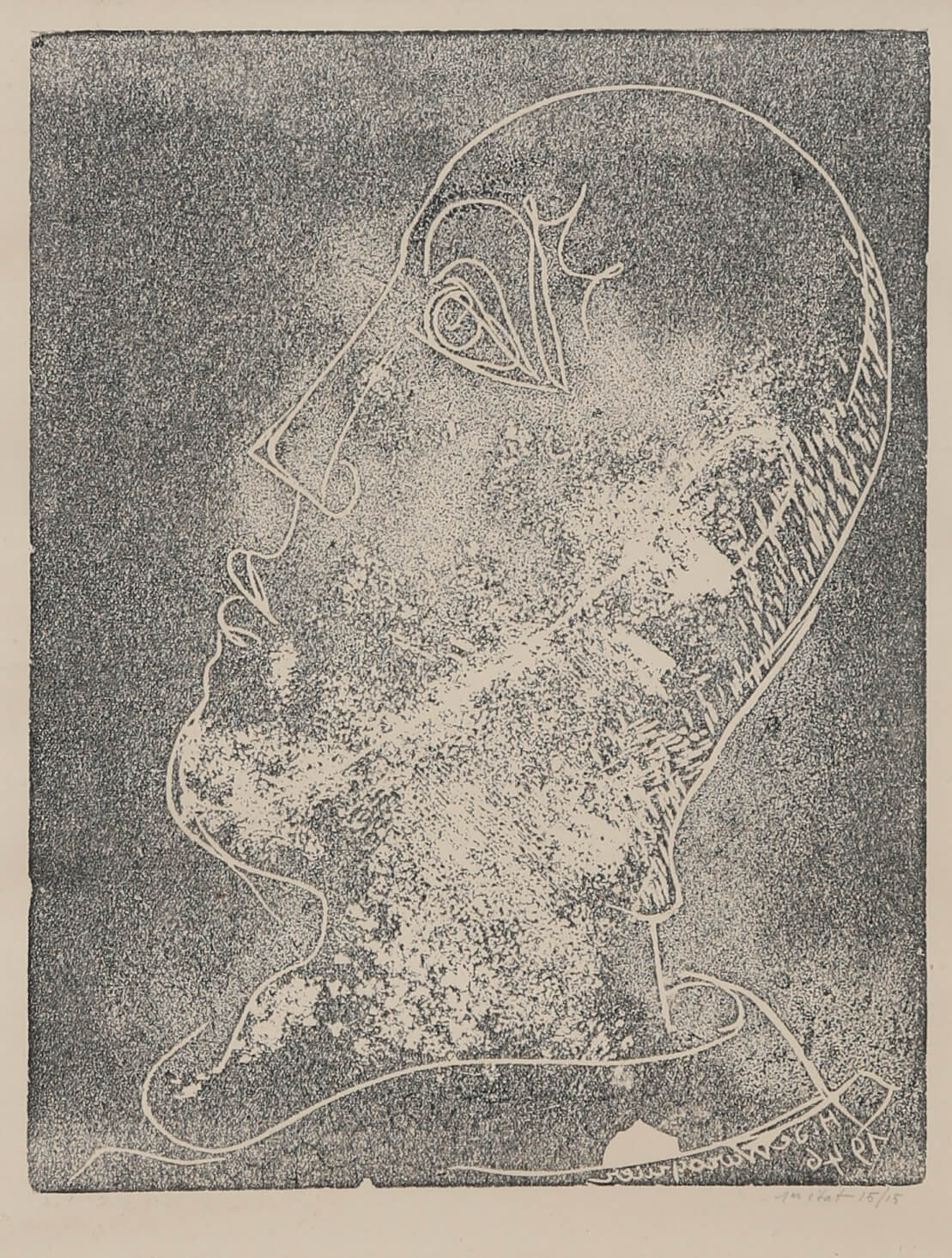 Henri de Waroquier (1881-1970) Visage