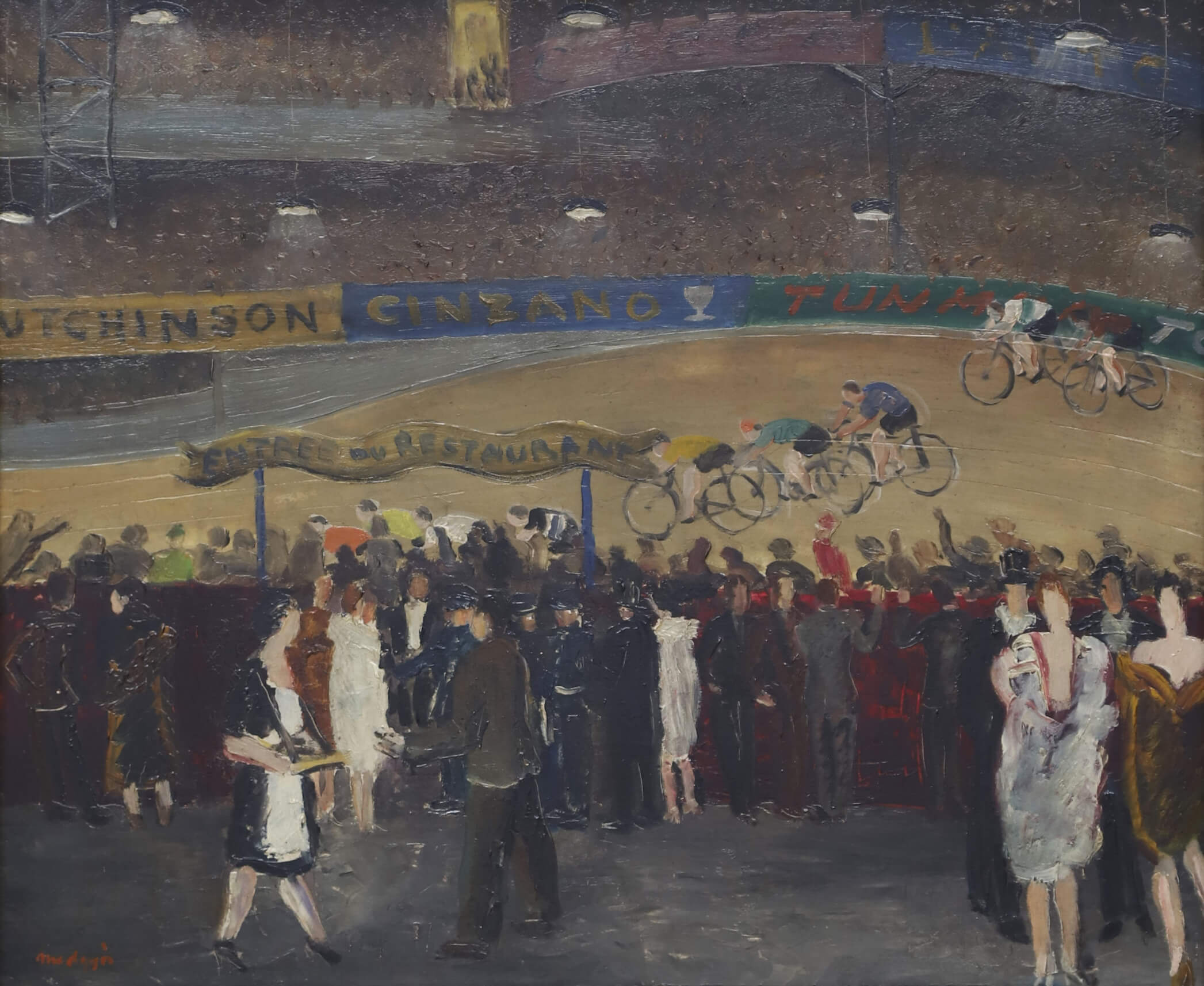 Laszlo Medgyès (1892-1947) Au vélodrome