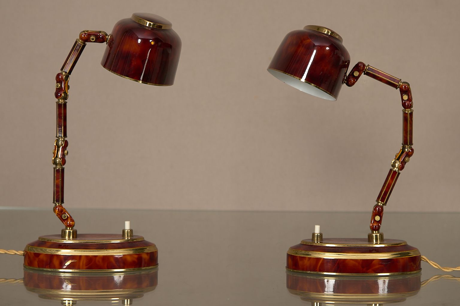 Paire de lampes de bureau