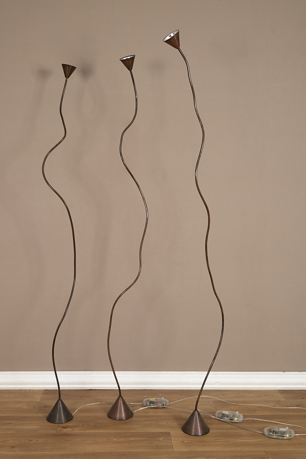 Suite de 3 lampadaires Papiro