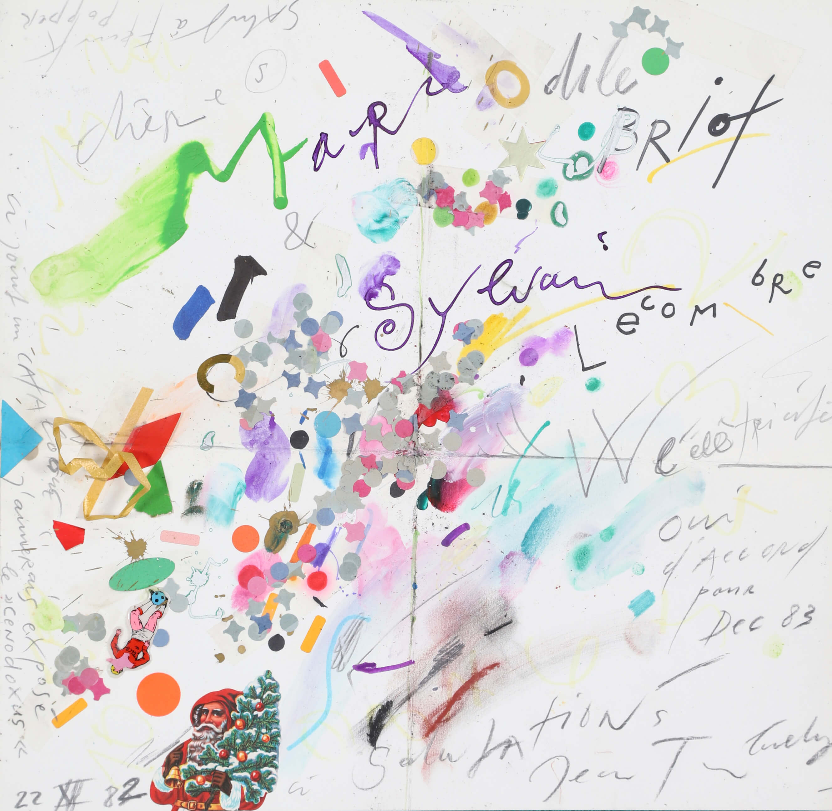 Jean Tinguely (1925-1991) Lettre dessin