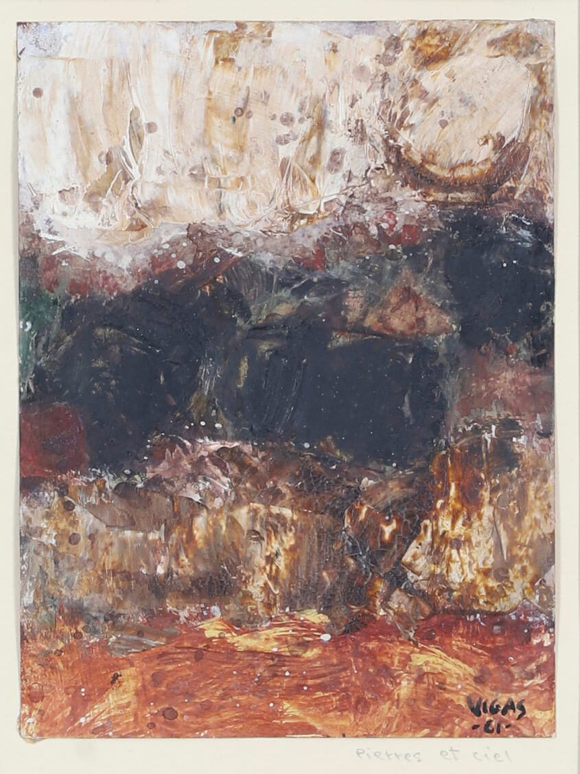Oswaldo Vigas (1926-2014) Pierres et ciel