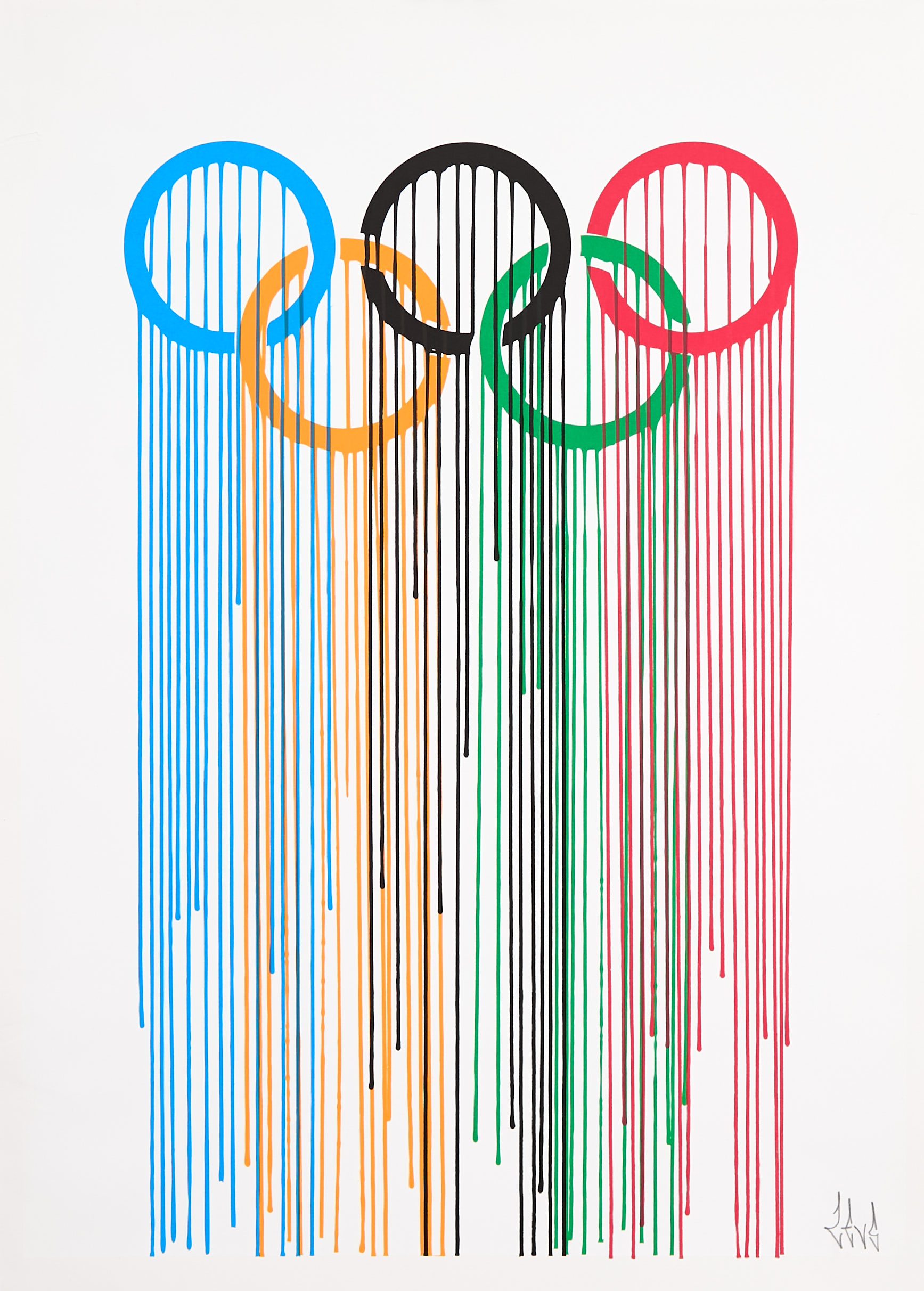 ZEVS (né en 1977) Liquidated Olympic Rings