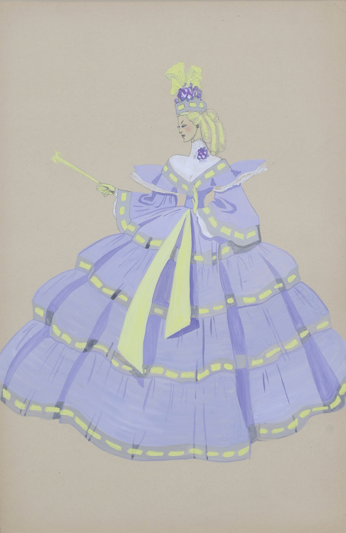 Cecil Beaton (1904-1980) Élégante à la robe...